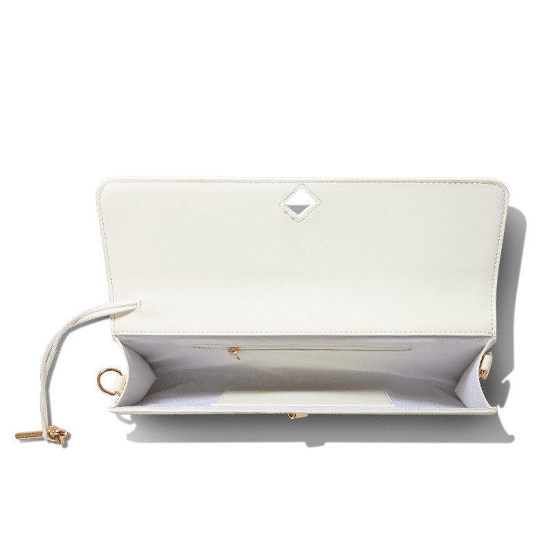 Few Moda Theia East West Crossbody Bag – Cream Neutral Vegan Leather Purse NWT