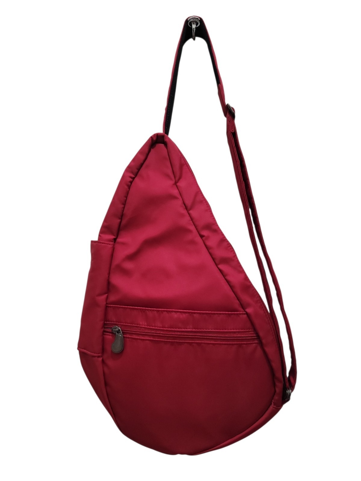 AmeriBag Healthy Back Bag Sling Bag Unisex Solid Red Nylon 17″ Crossbody NEW