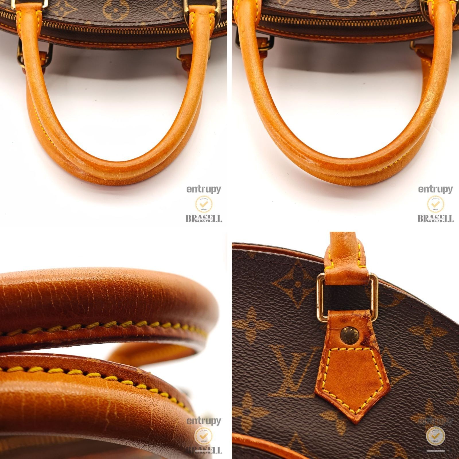 LOUIS VUITTON Ellipse MM M51126 Hand Bag Monogram Canvas Brown 【ImportFeeFREE】