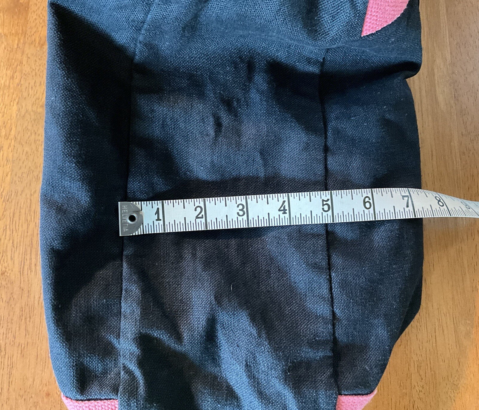 Oakley Travel Beach Bag Tote Black & Pink Cotton Jute Festival Embroidered Logo