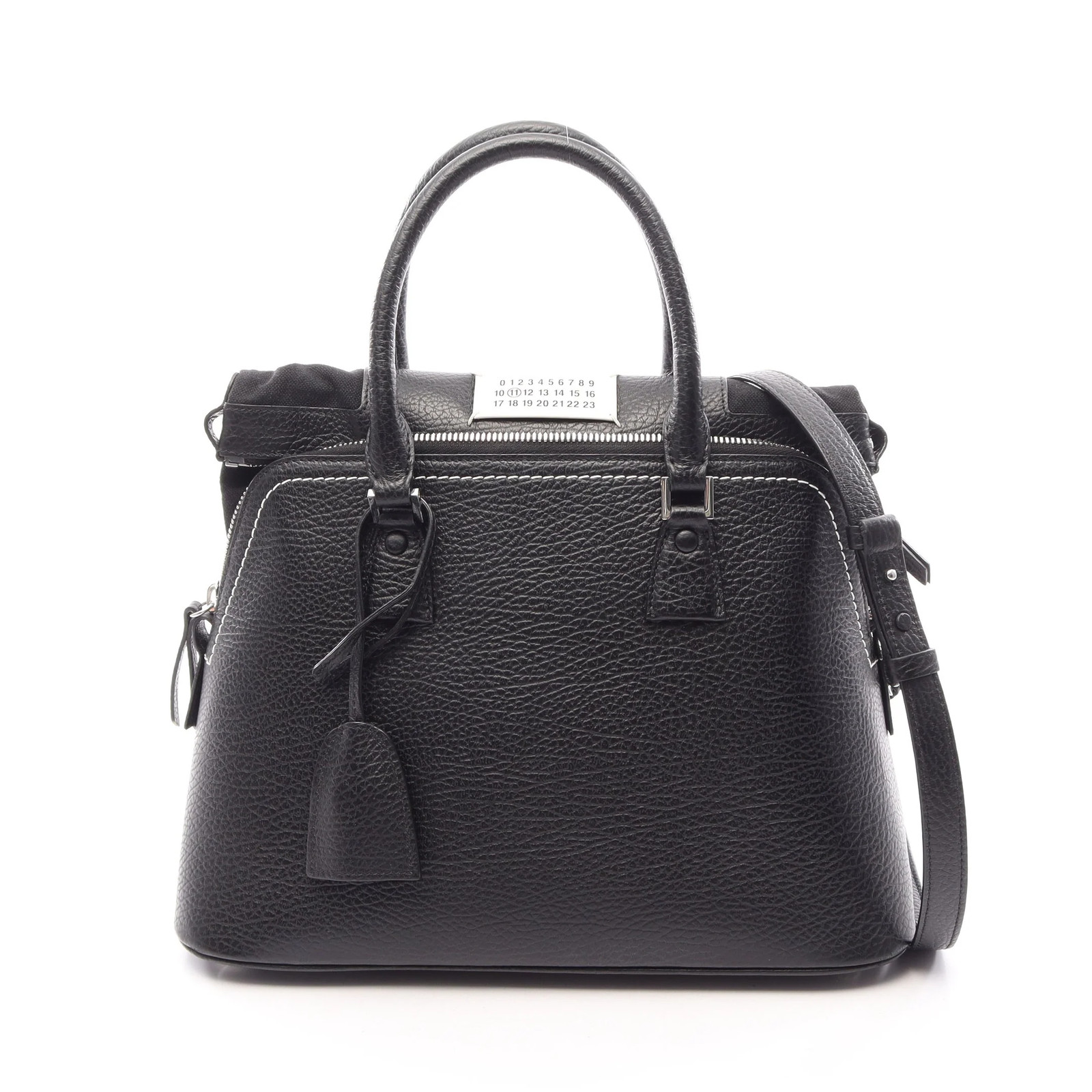 Maison Margiela 11 5AC 2WAY Handbag Black Leather #RCB14789