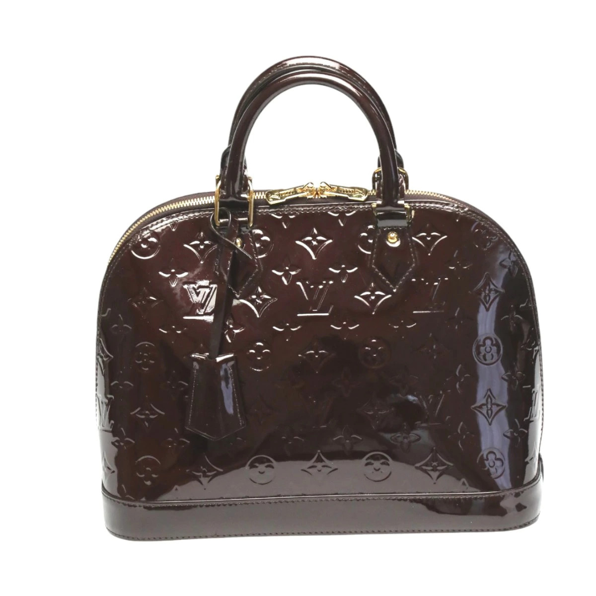 Louis Vuitton Alma PM Vernis M91611 Handbag Monogram Red Women’s #MTB103
