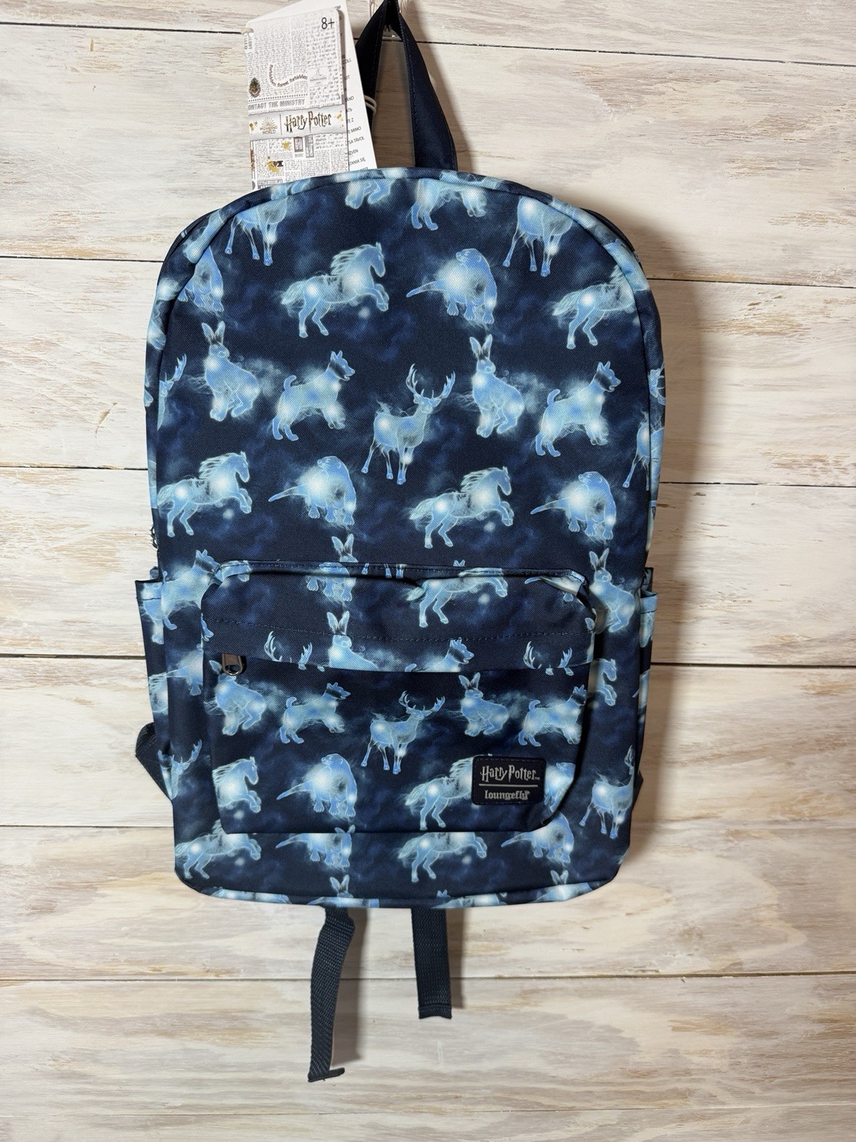 NWT Loungefly Amzn WB Harry Potter Patronus Collection Full Size Nylon Backpack