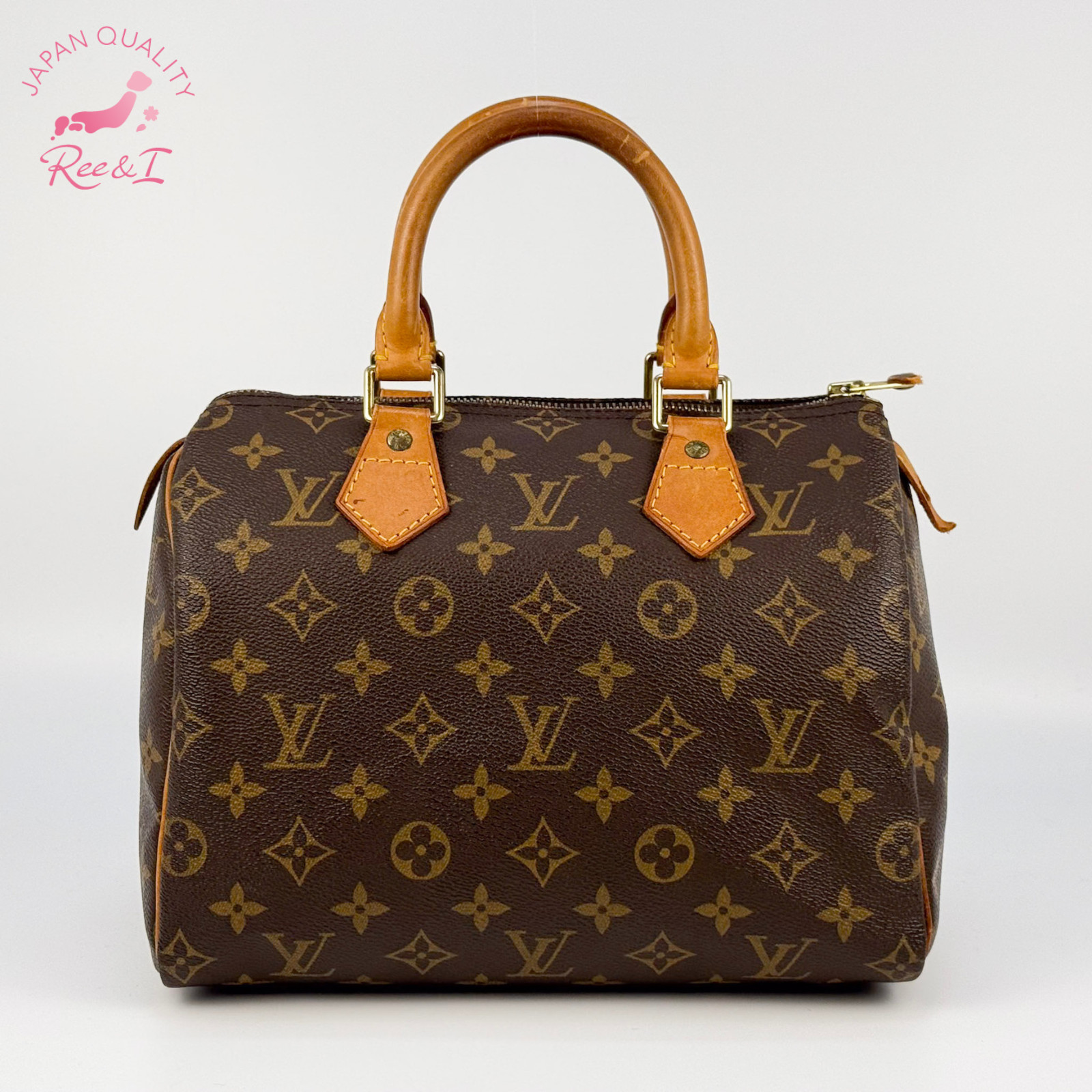 Louis Vuitton speedy 25 Monogram Canvas Hand Bag LV Authentic M41528 B26030401