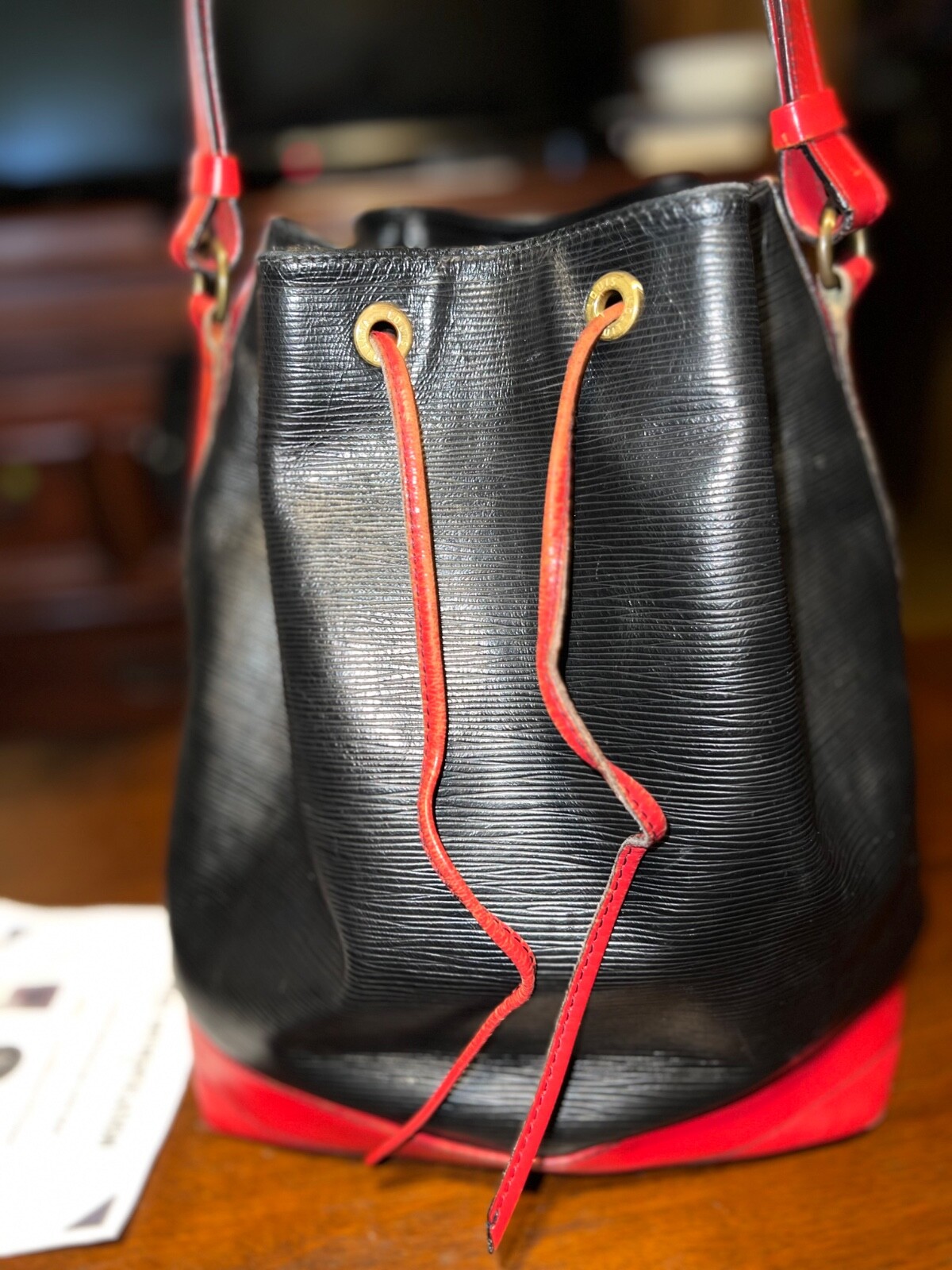 Louis Vuitton Epi Leather Noe GM Shoulder Bag Tote Black NéoNoé