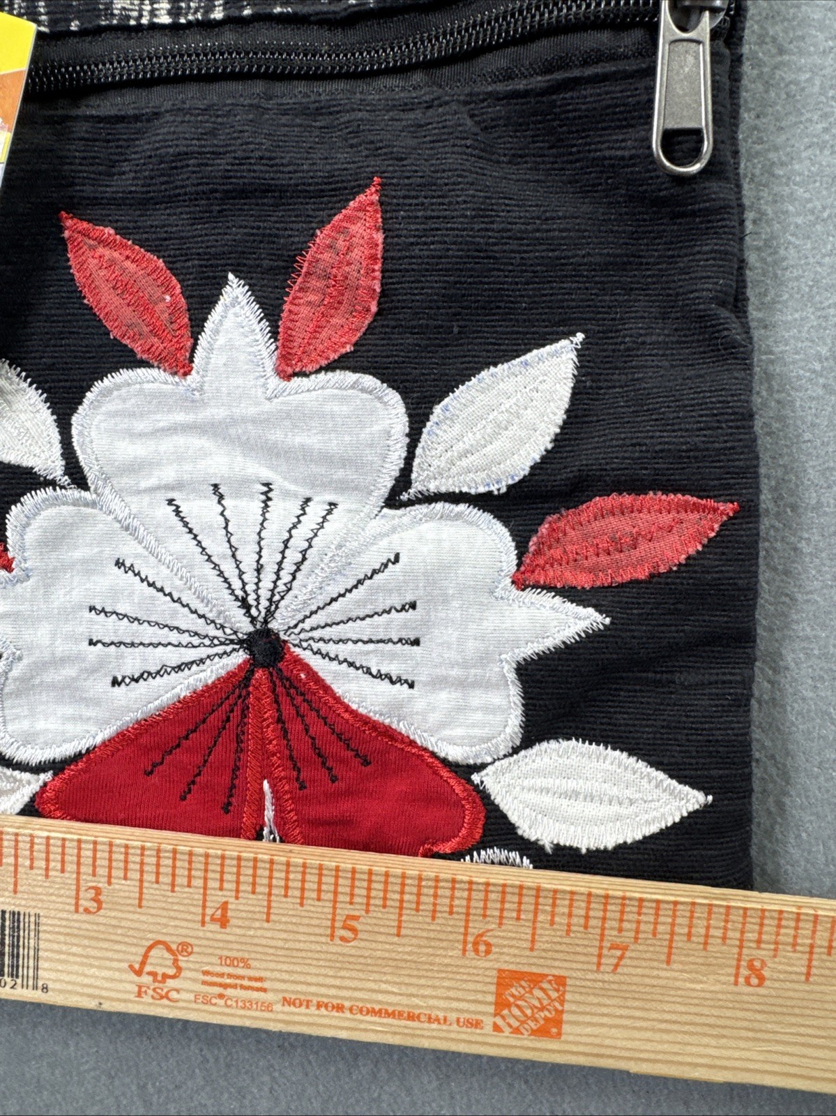 Rising Crossbody Bag Hand Crafted In Nepal Cotton Flower Women’s Purse NWT