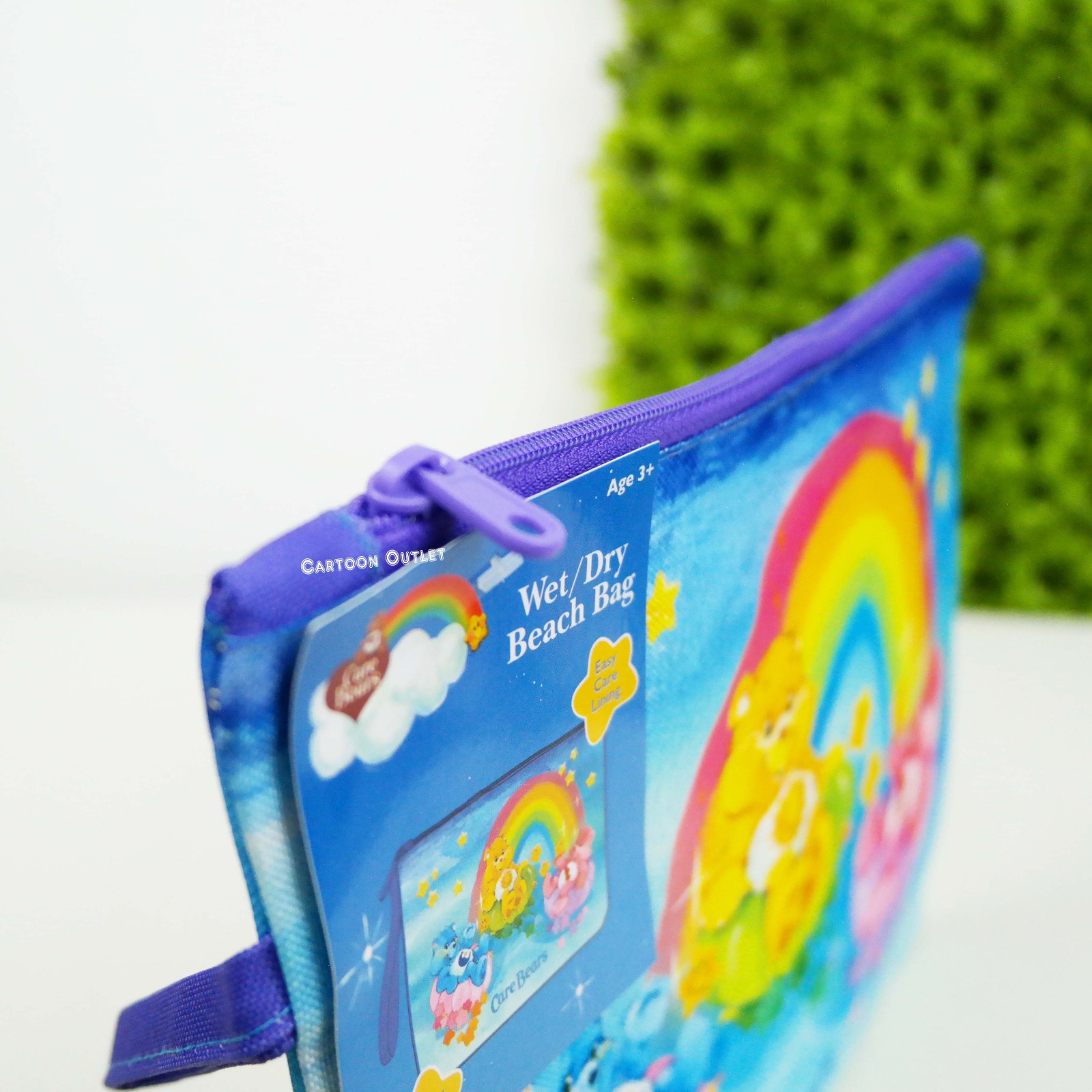 Care Bears Beach Bag Pouch 10×8 Inches Water Resistant Wristlet NWT