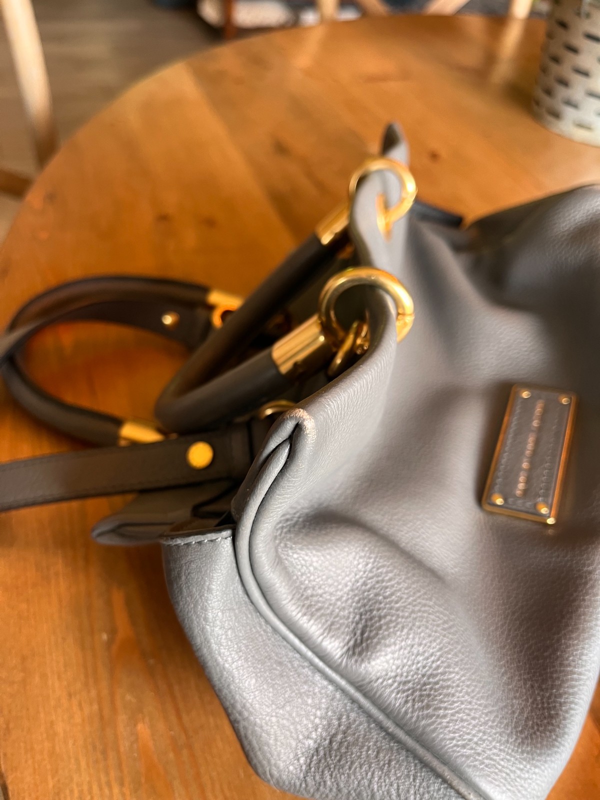 Preowned Marc By Marc Jacobs Too Hot To Handle Satchel Bag Handbag – Gray