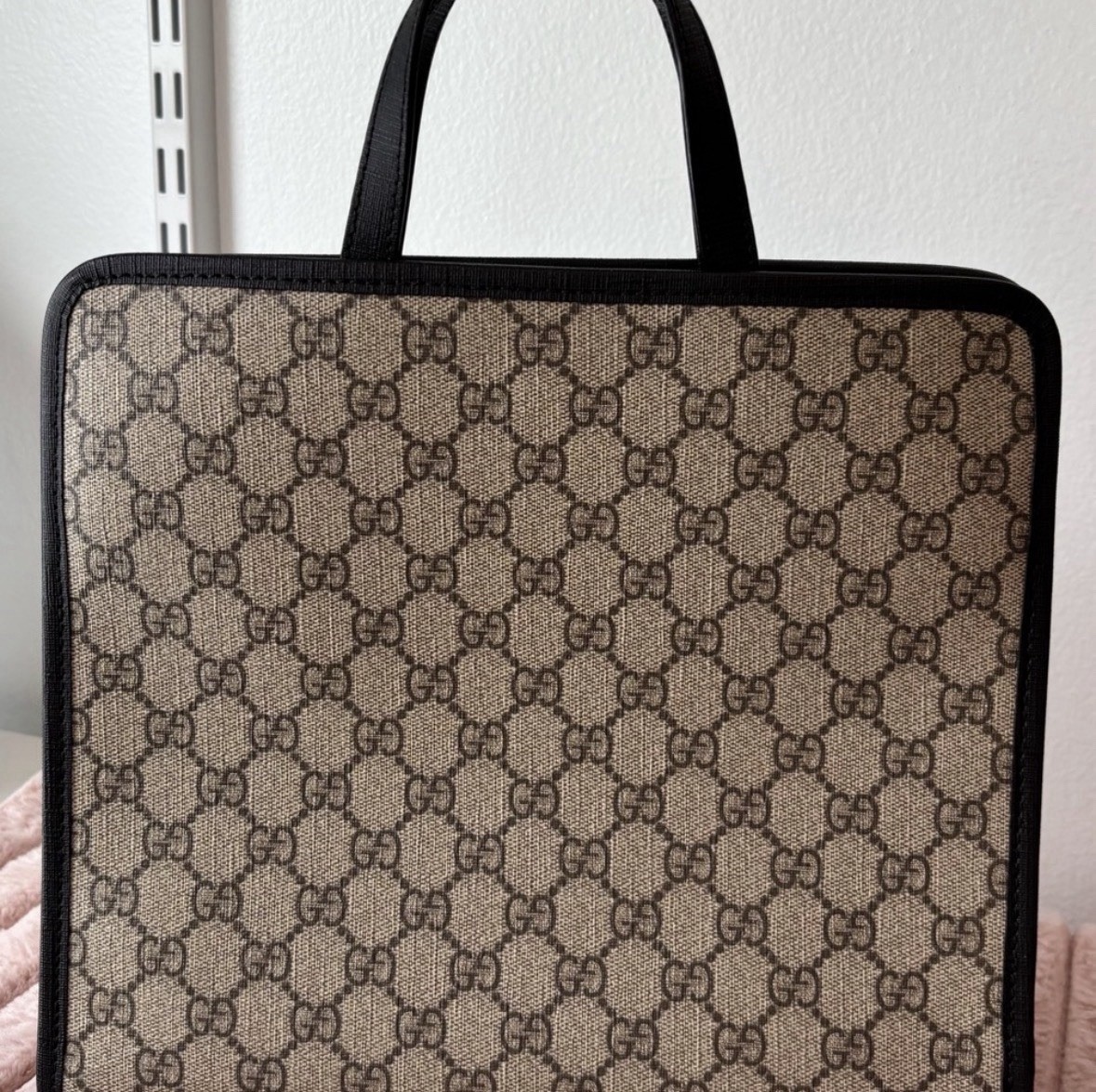 Authentic Gucci Tote New GG Briefcase cat Bag Women Kids Gucci STUNNING Rare GG