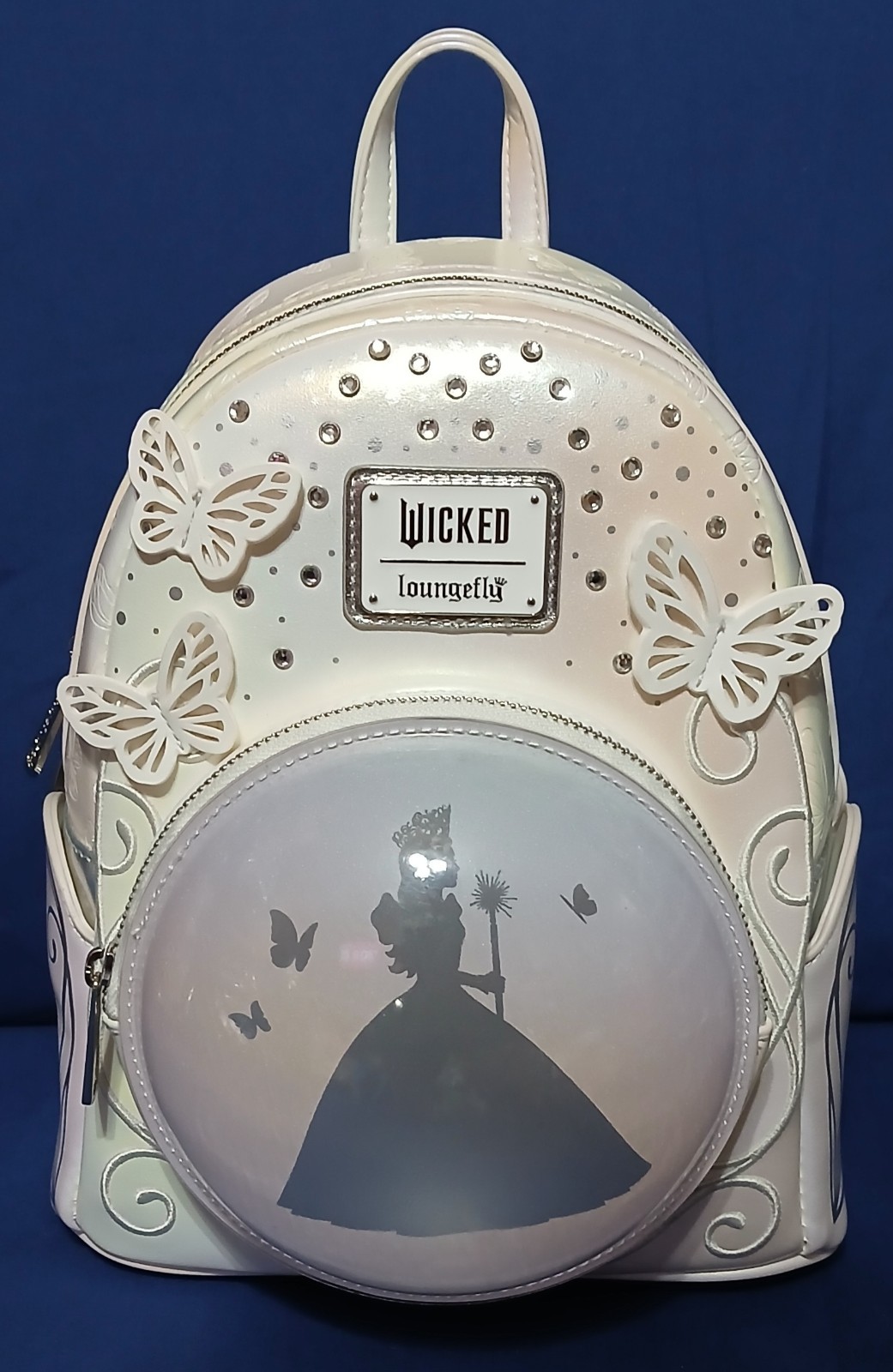 Loungefly Wicked: For Good Glinda Butterfly Bubble Mini Backpack NWT