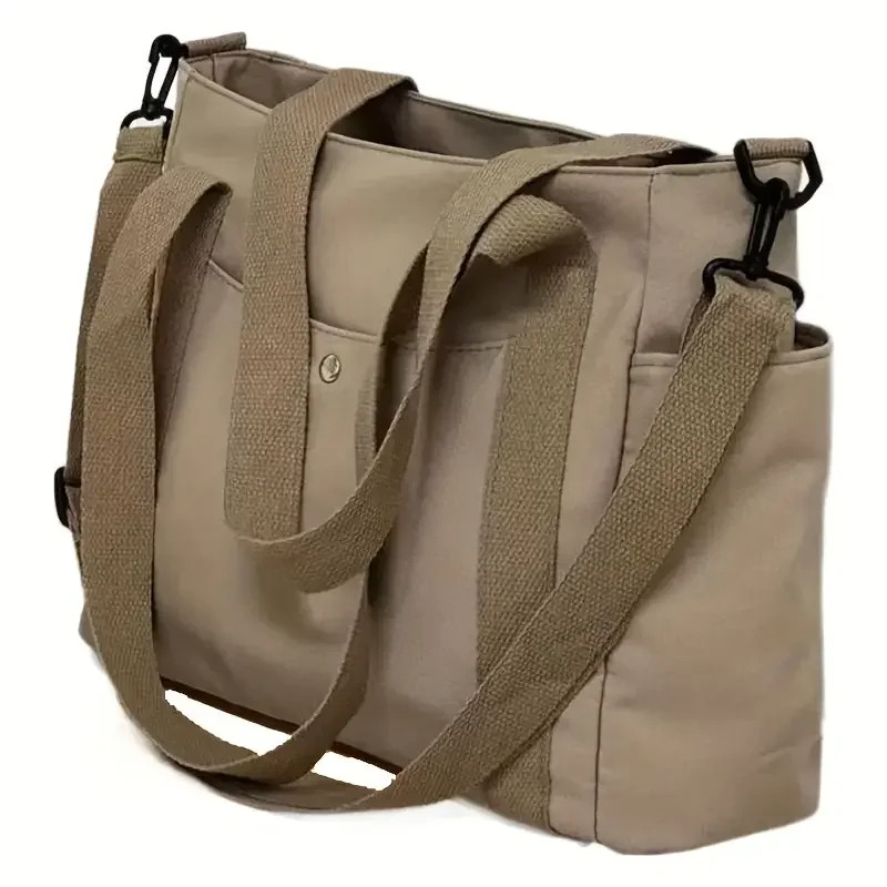 e Capacity Nylon Crossbody Bag Casual Solid Color Messenger Shoulder Bag. Pro