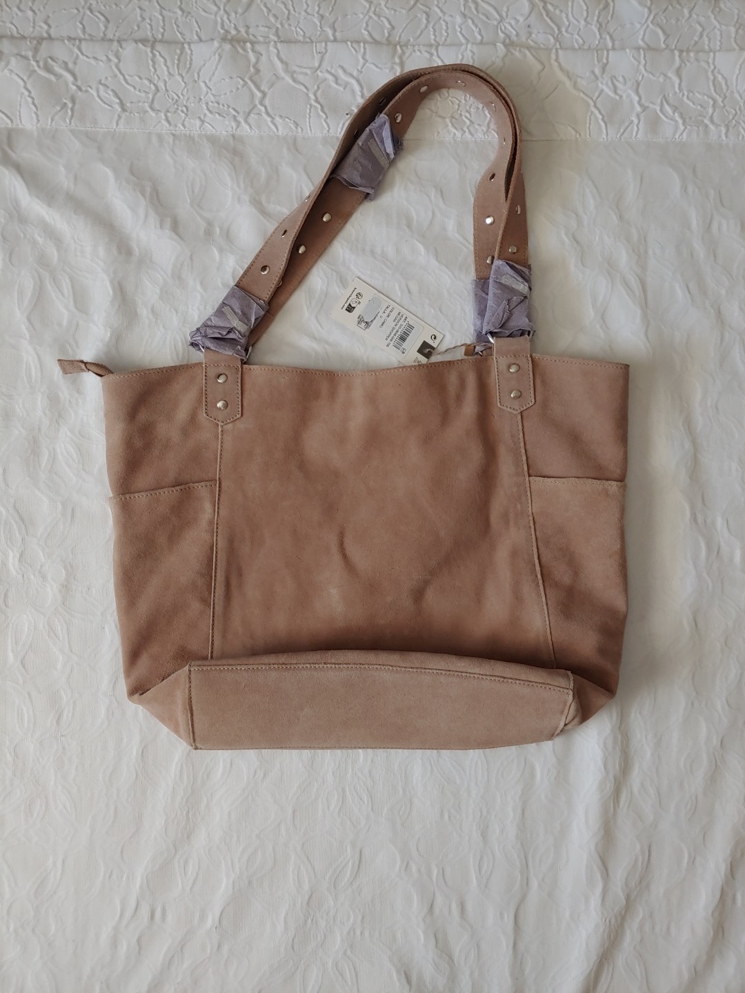 Camel Suede Large Tote Brownie Spain