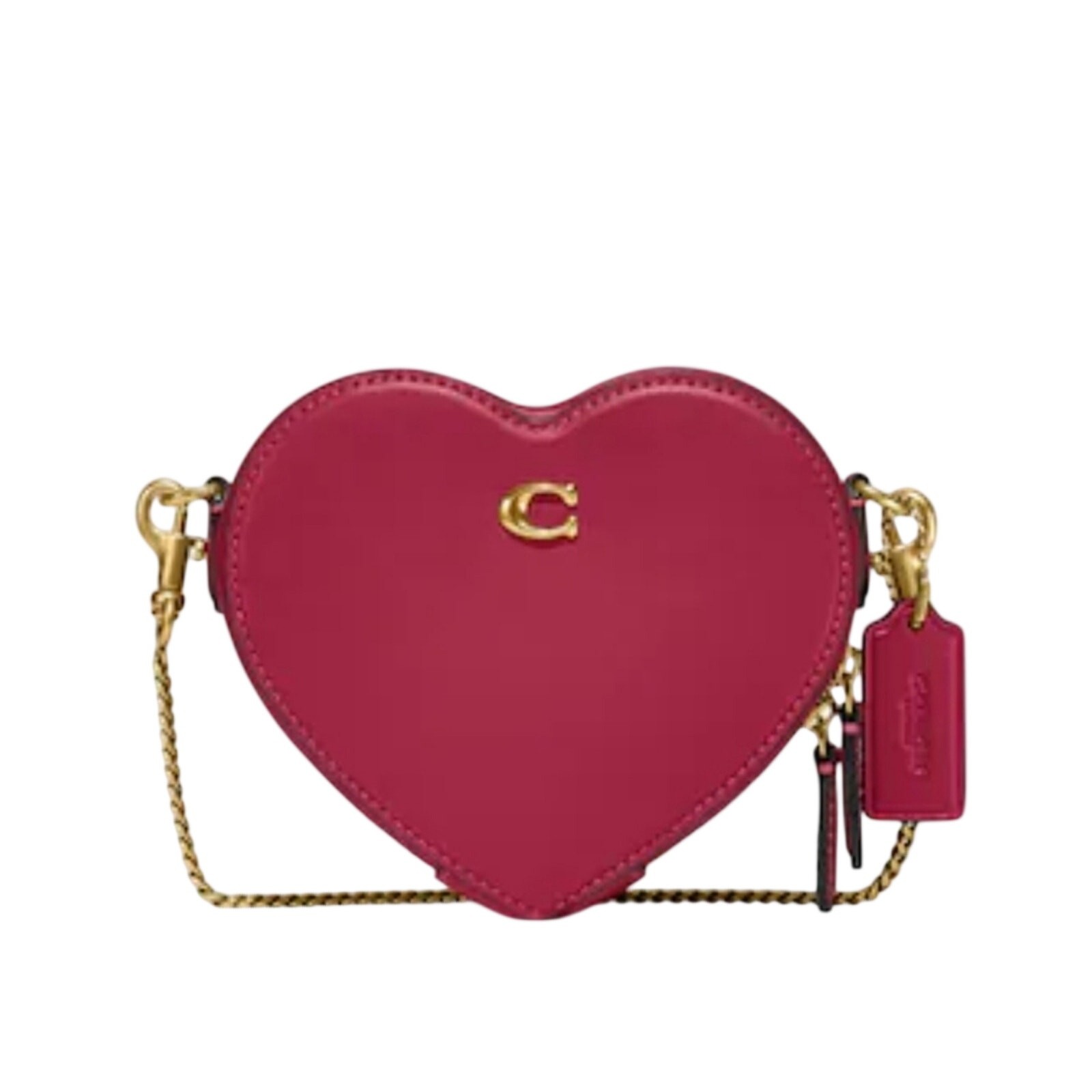 COACH RED HEART LEATHER CROSSBODY 14 MINI PURSE❗️BESTSELLER❗️❤️