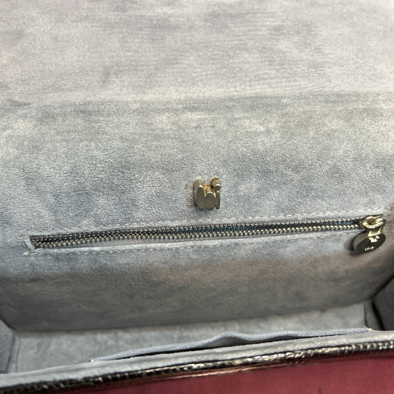 Vtg. Lai Italian Lizard Leather Green Clutch