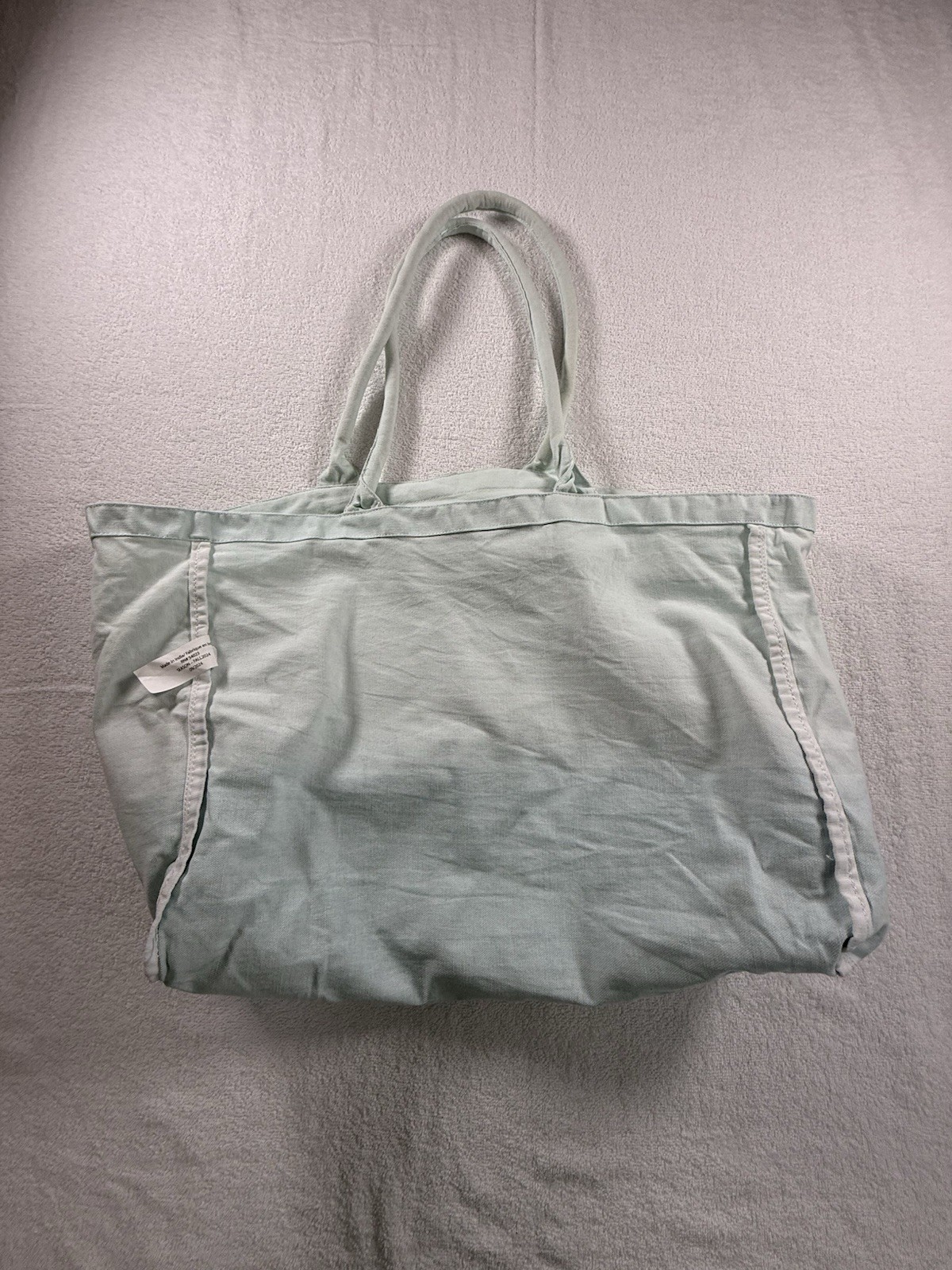 Athleta Beach Bag Gym Bag Tote Bag Blue Ombre Canvas Shopping Bag