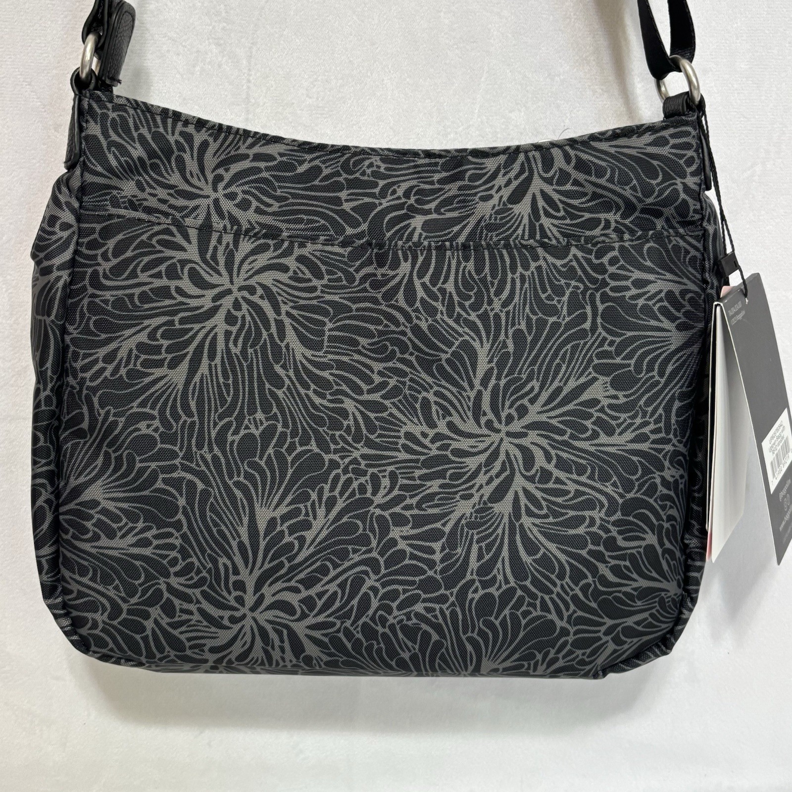 Baggallini Uptown crossbody bag purse + RFID Phone Wristlet Midnight Blossom