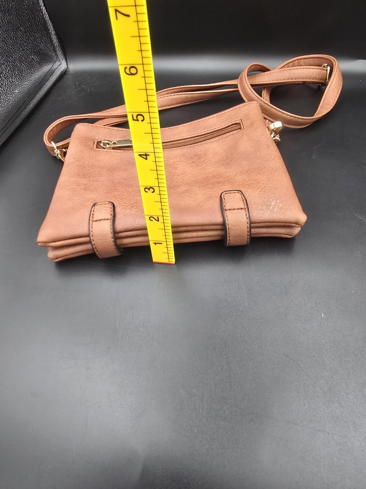 Un-branded Small Crossbody Purse In Brown