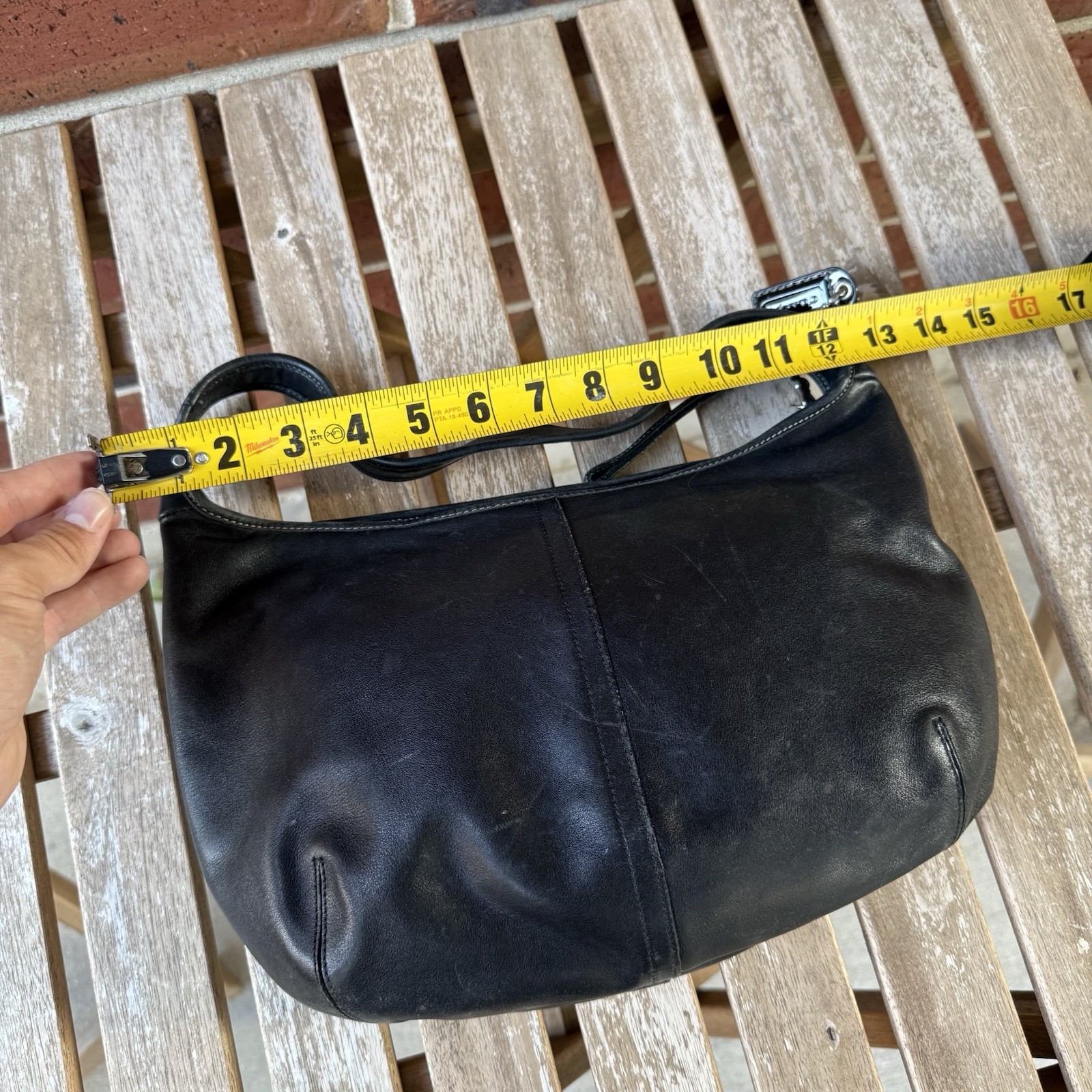 Vintage Coach Black 9219 Y2K Ergo Hobo Bag