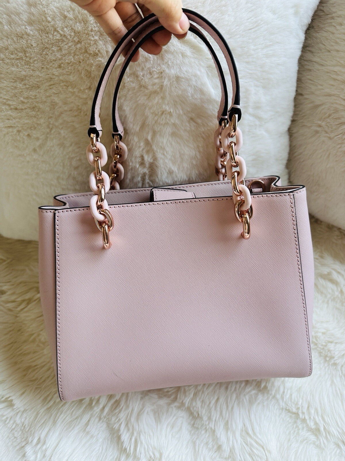 NWT MICHAEL KORS MK Sofia Medium North South Bag Tote Crossbody Blossom Pink