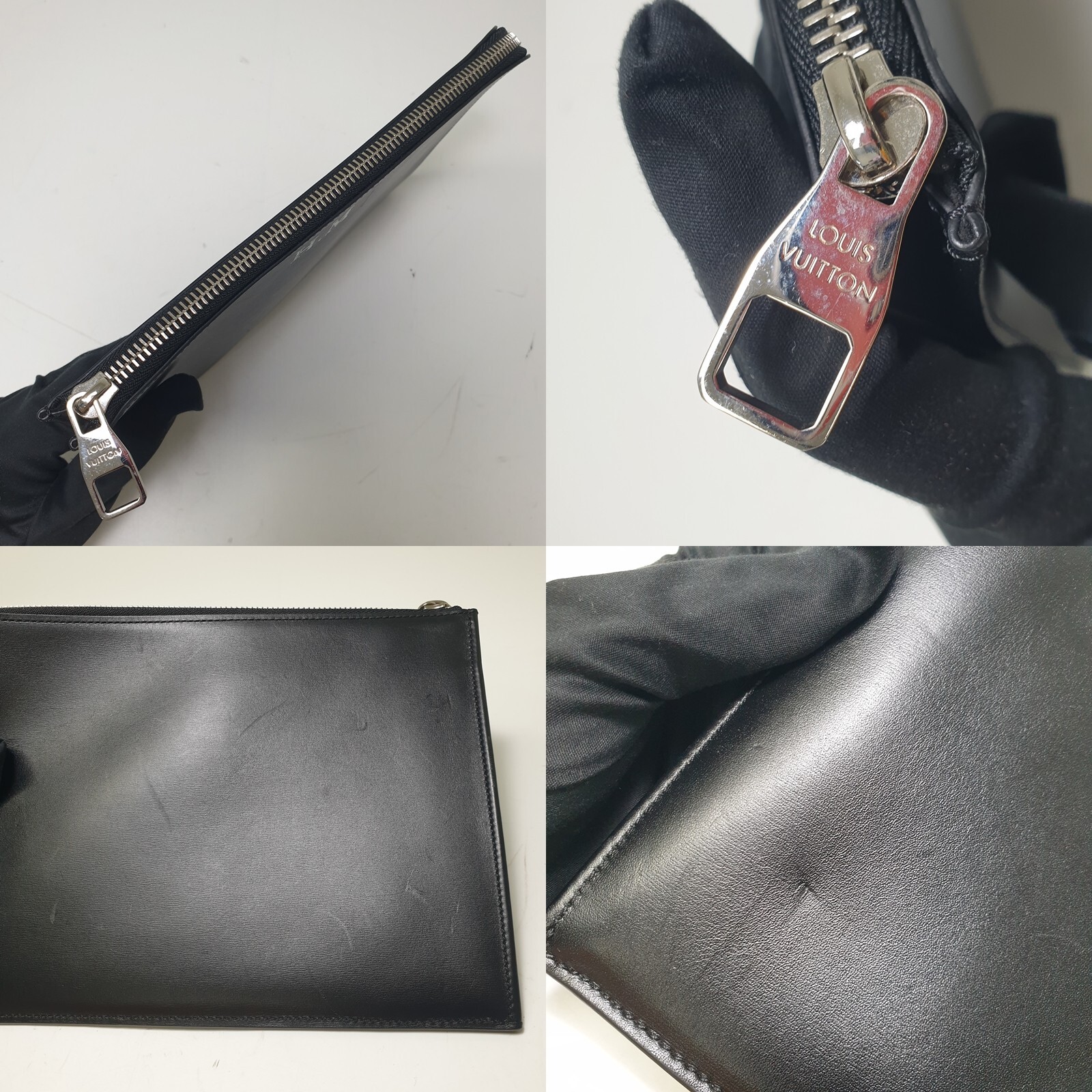 Authentic Louis Vuitton Pochette Jour PM With Dust Bag Engraved Initials LF175