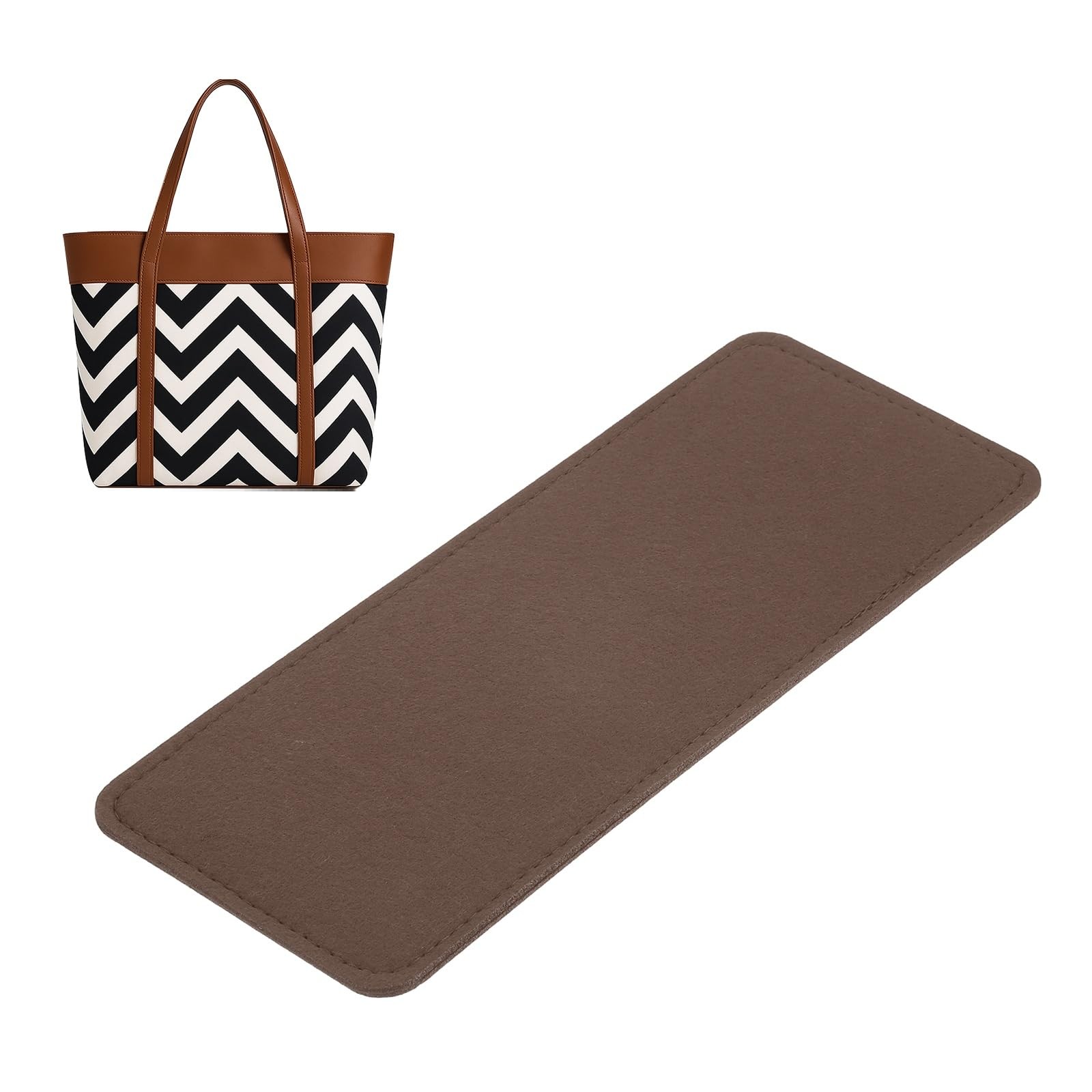MECCANIXITY Felt Base Shaper, 10.8 x 4.3 Inch Purse x Inch, Brown