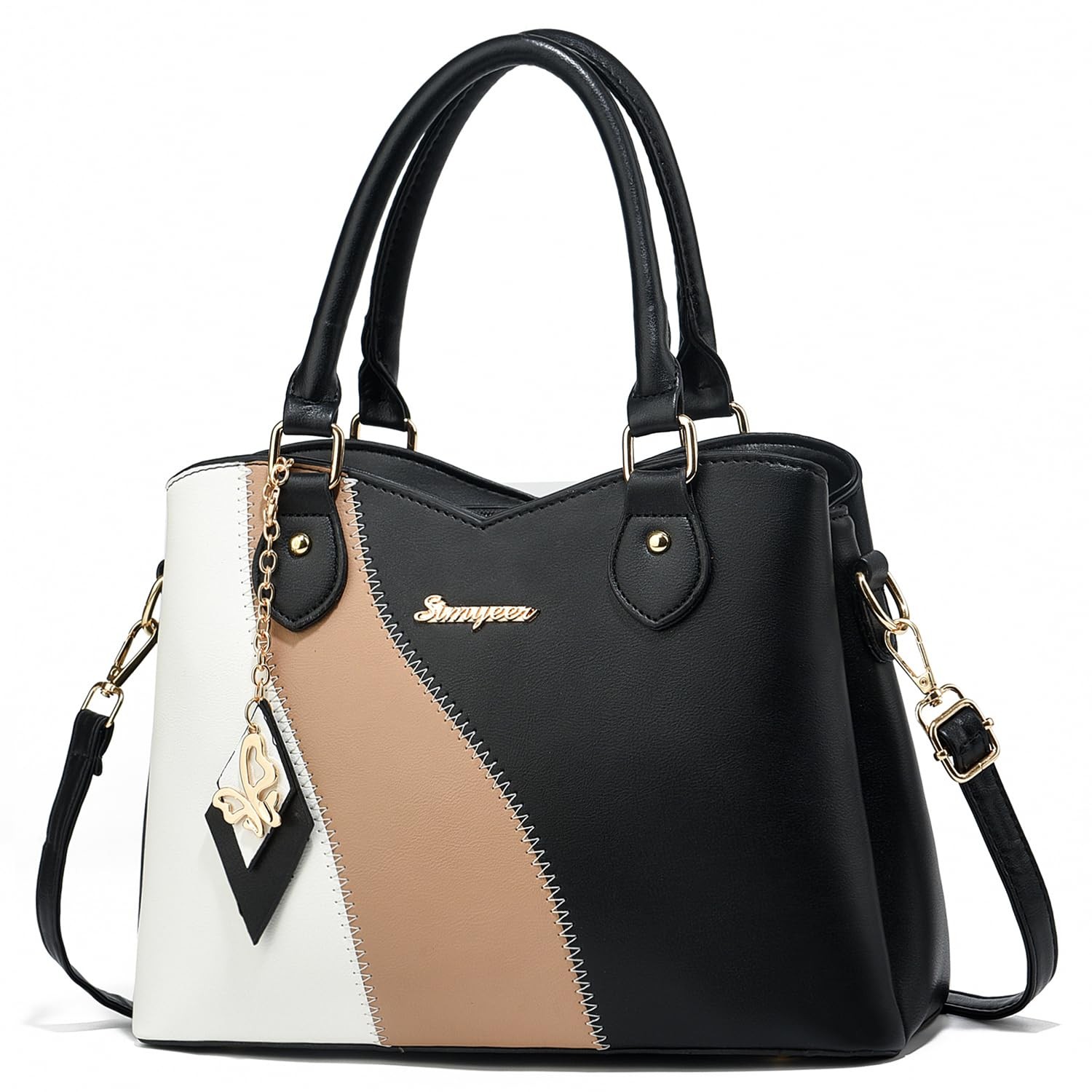 SiMYEER Satchel Purses and Handbags for Women Leather Crossbody Bags Shoulder…