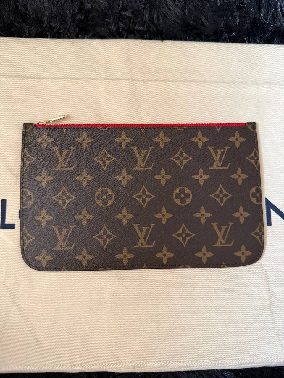 Louis Vuitton Neverfull MM Monogram Canvas Tote Bag for Women – Beige