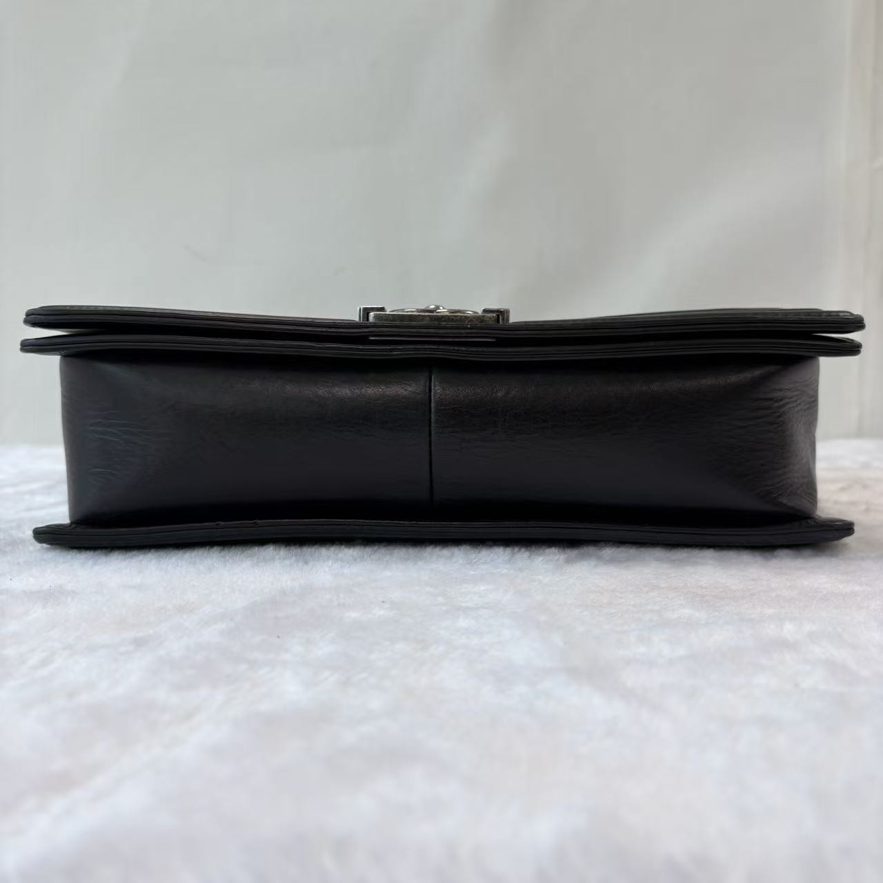 Chanel Le Boy Medium Black Calfskin DSQT701@pre-verified by eBay 26.07.09