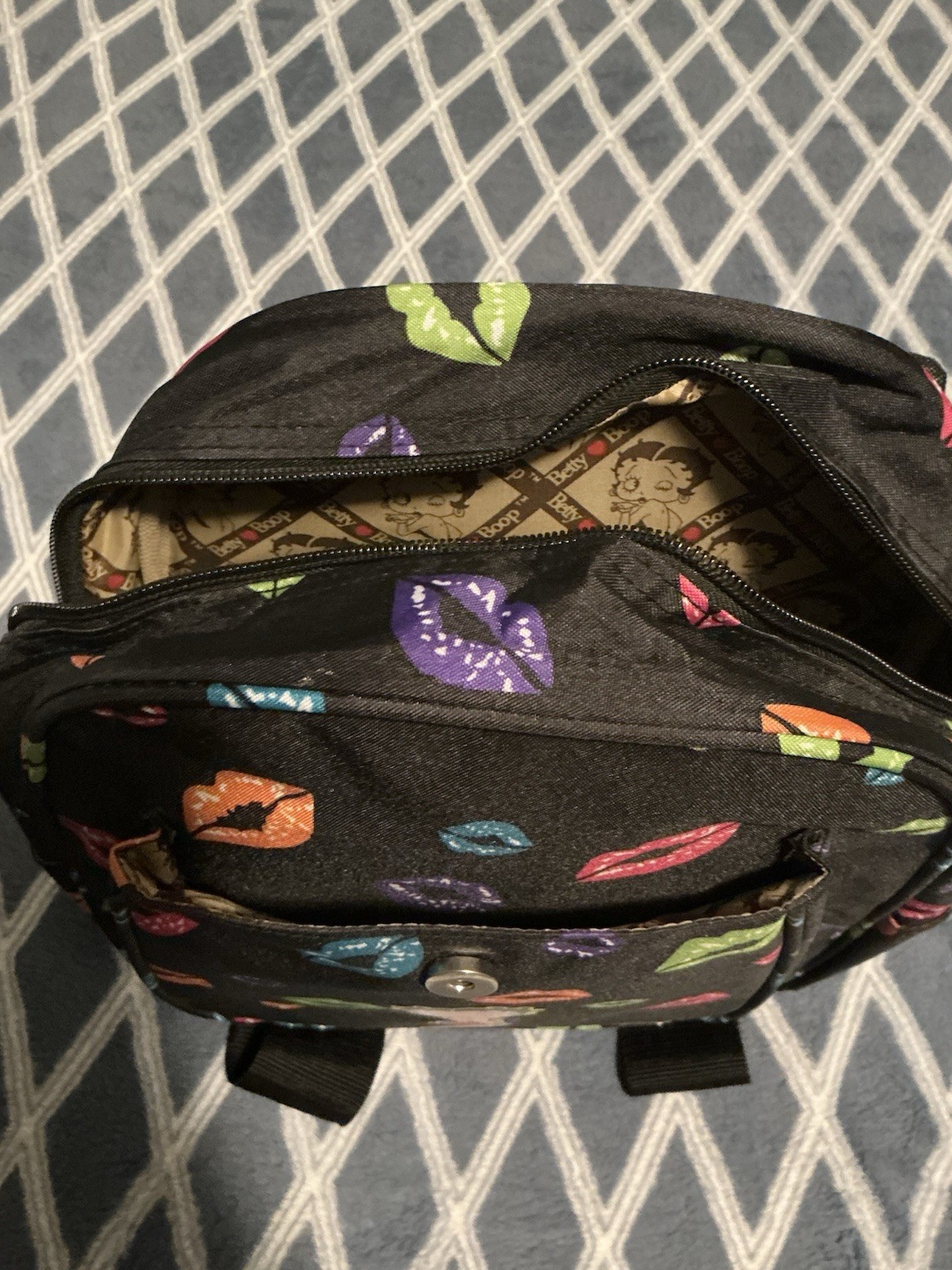 Betty Boop Vintage Backpack with Pink Bow Brand New Never Used