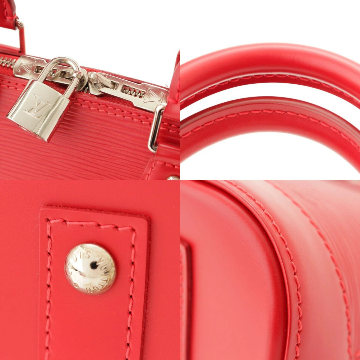 Louis Vuitton Epi Alma Bag Carmine Red