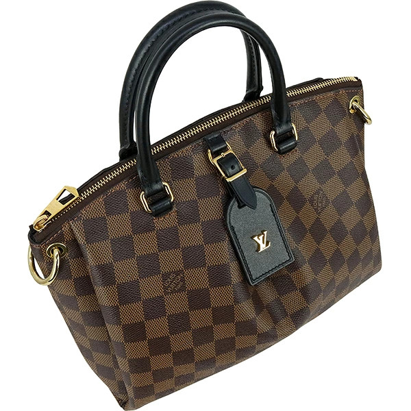 Louis Vuitton Damier N45282 Shoulder Bag Damier Canvas Black Gold Brown #ACB1197