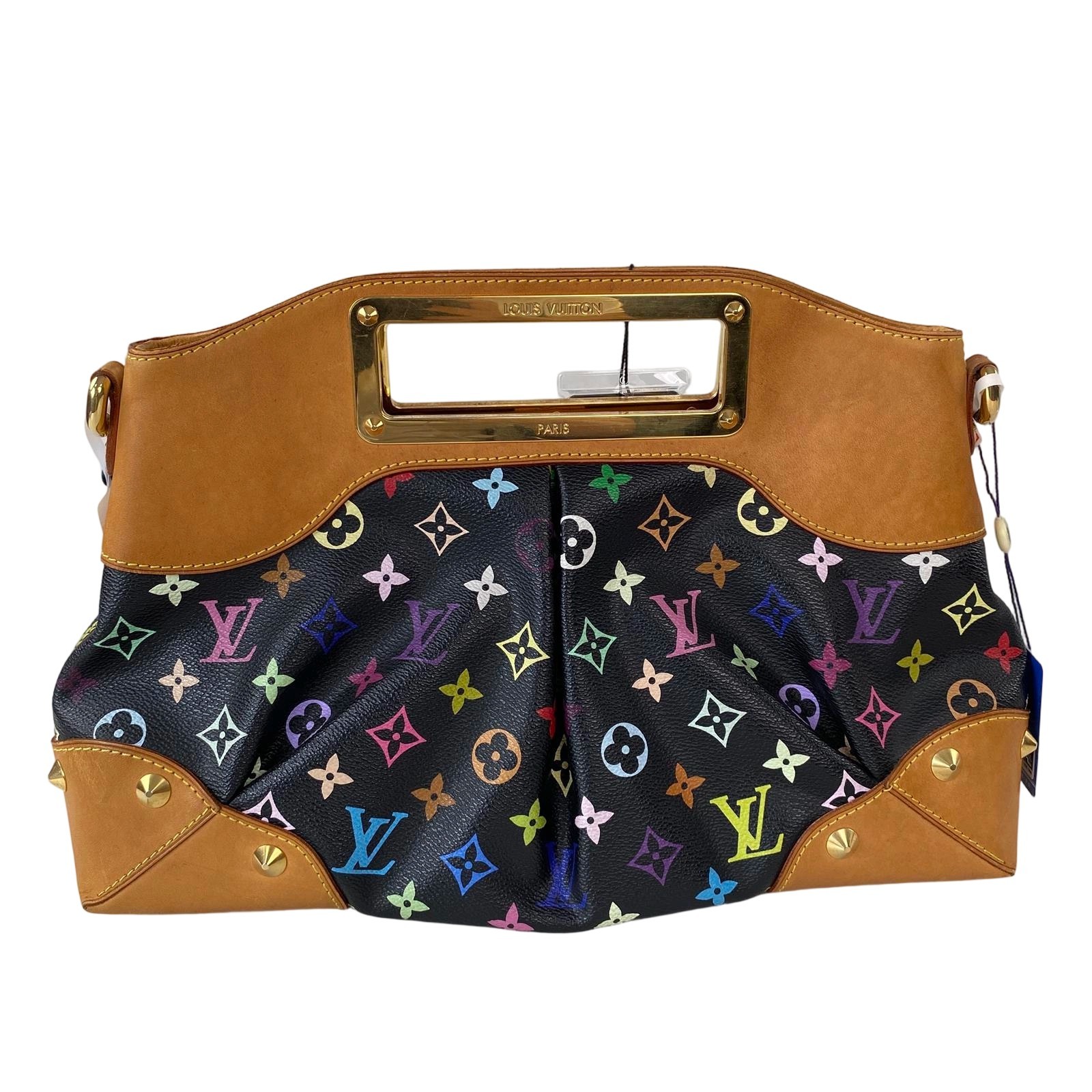 Authentic Pre-Owned Louis Vuitton Judy MM Black Tri-Color Handbag/Crossbody bag