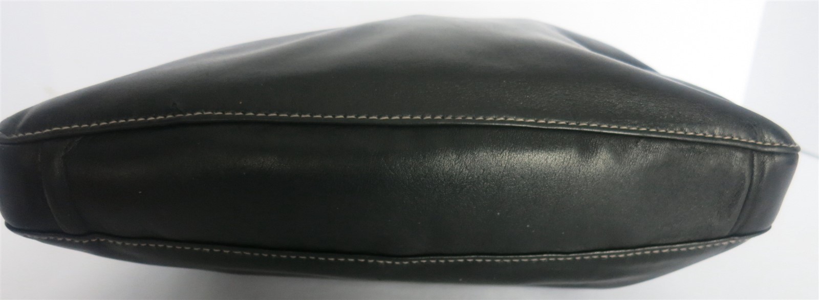 PERLINA NEW YORK BLACK LEATHER SHOULDER HANDBAG