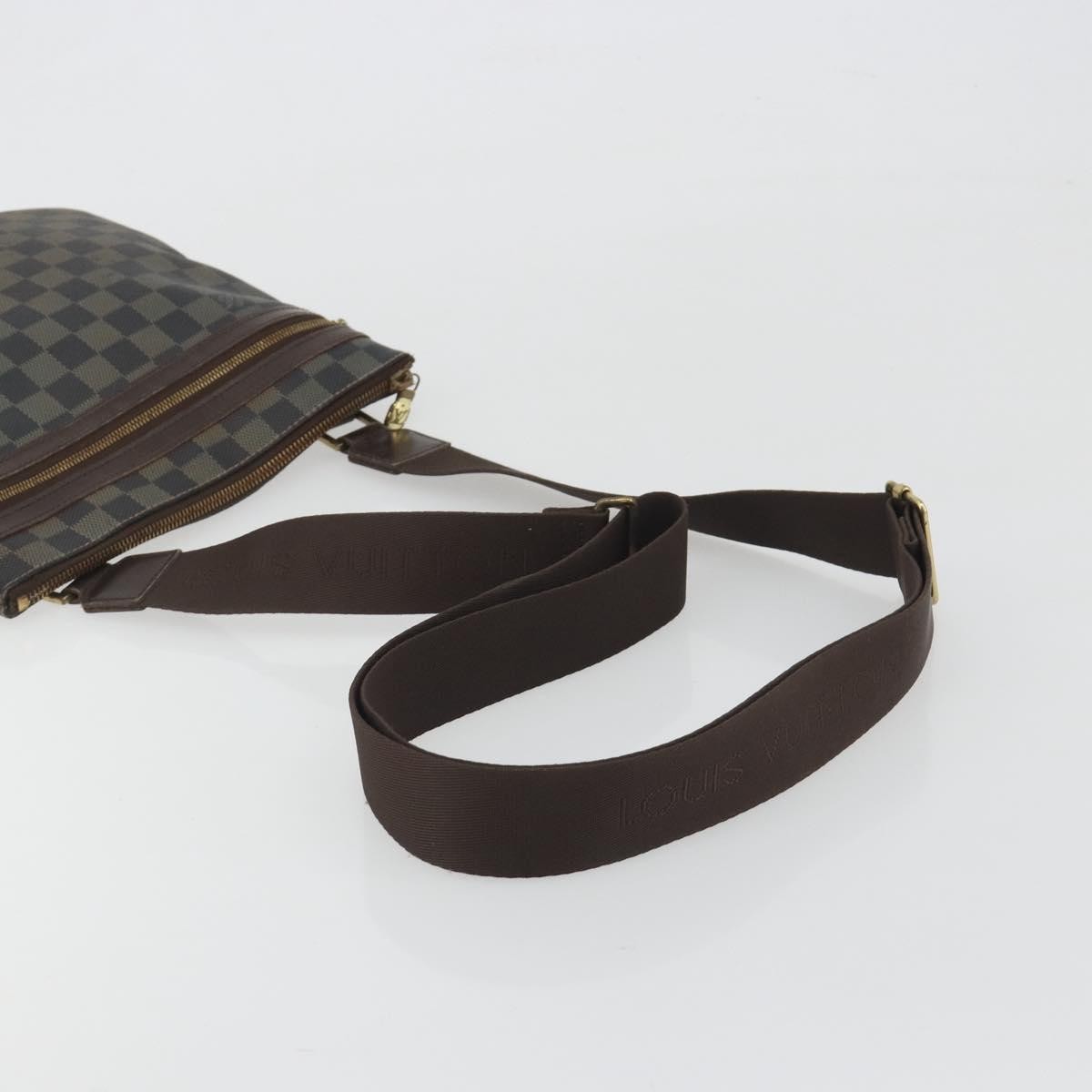 LOUIS VUITTON Damier Ebene Pochette Bosphore Shoulder Bag N51111 LV Auth BA14559