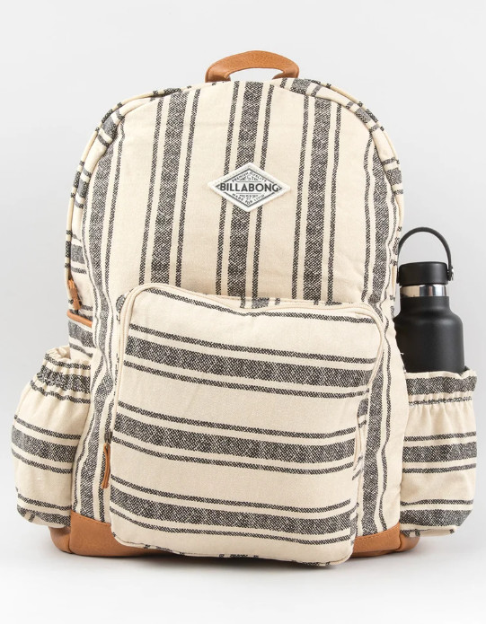 New w/ tags Billabong Home Abroad Backpack Black White 22L Laptop Travel Bag