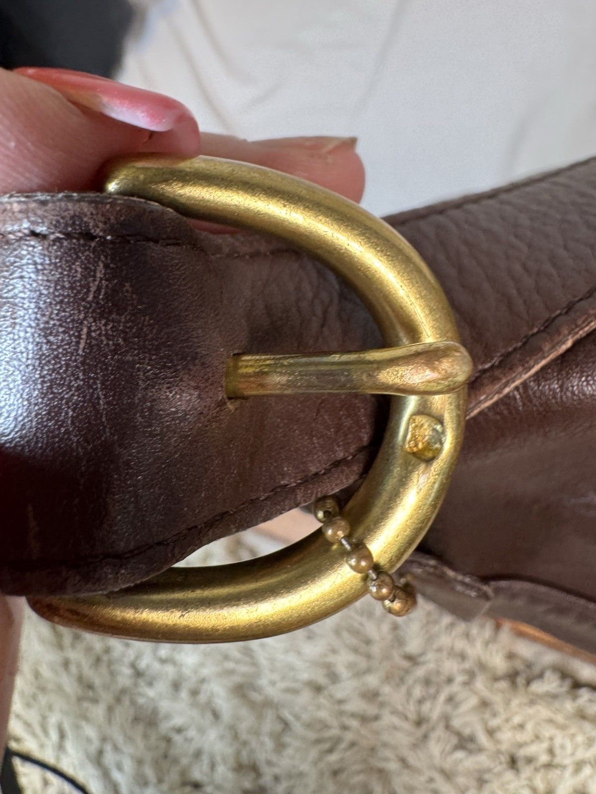 Vintage Coach 4115 Whitney Flap Crossbody Brown Leather Authentic Made In USA