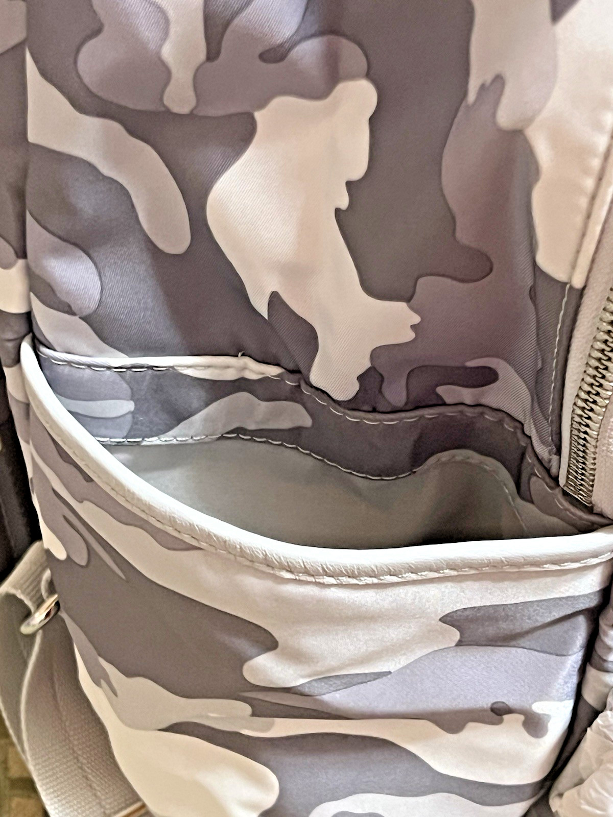 MZ Wallace – Tribeca Backpack (Light Gray Camo)