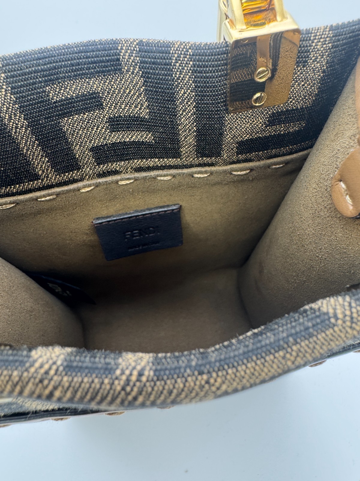 Fendi Mini Sunshine Shopper Tote Bag