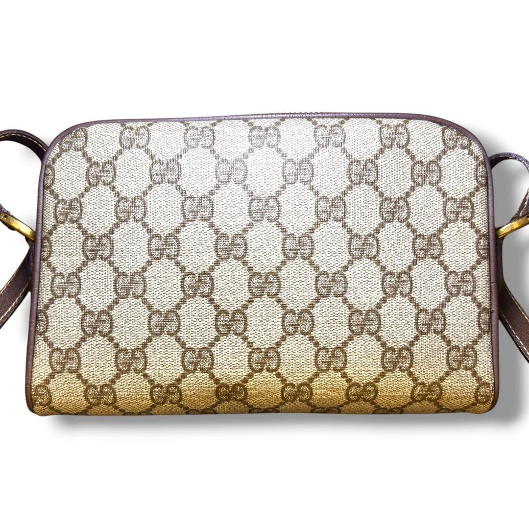 GUCCI Old Gucci Shoulder Bag GG Supreme PVC Leather 14.5in