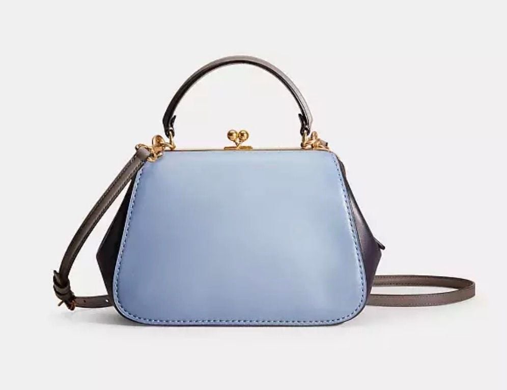 Coach 1941 Kisslock Frame Bag 23 in Colorblock Glovetanned Leather