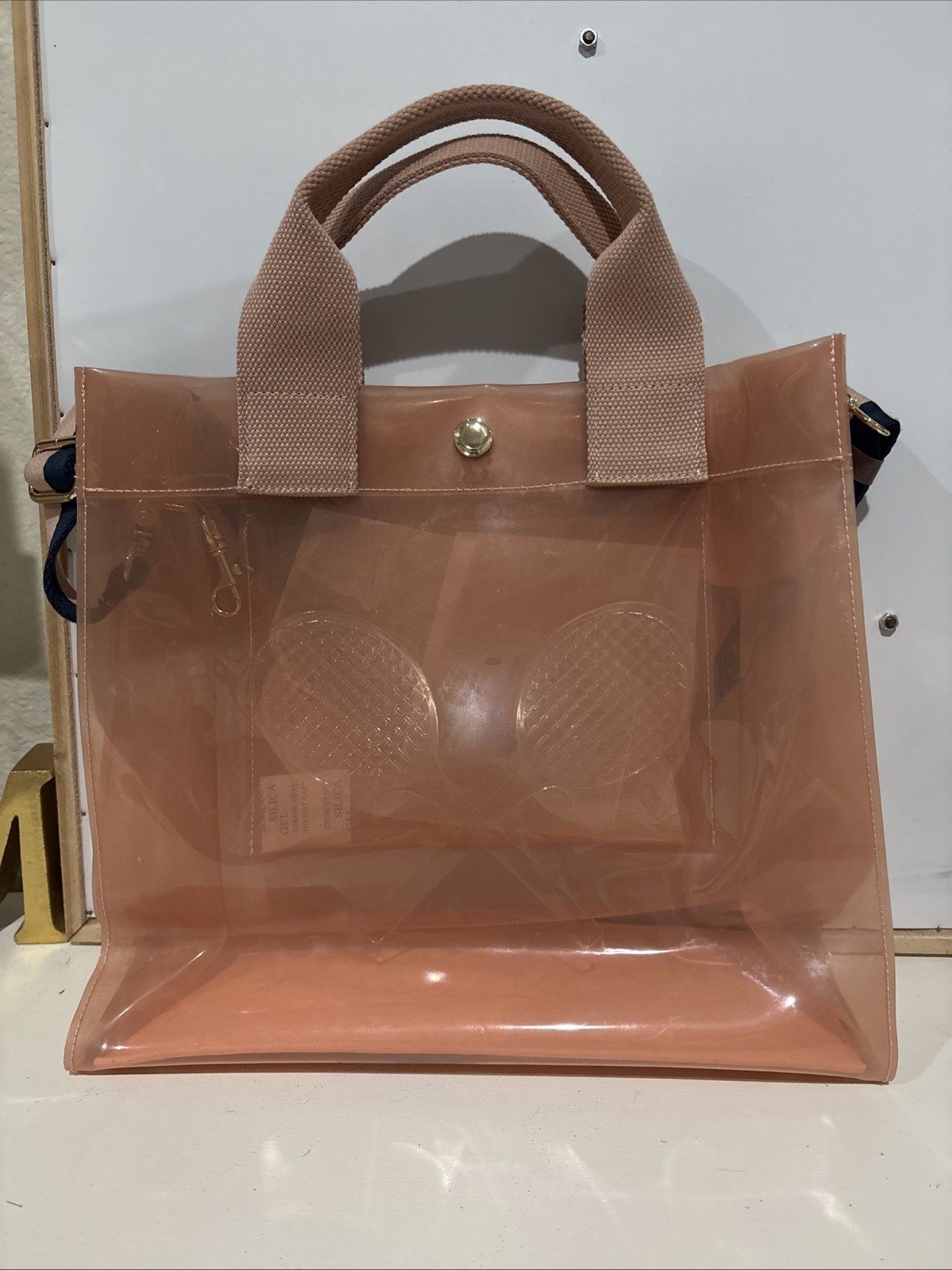 Courtgirl Just Peachy Embossed Tennis Tote Bag – Fairly Good Used Condition