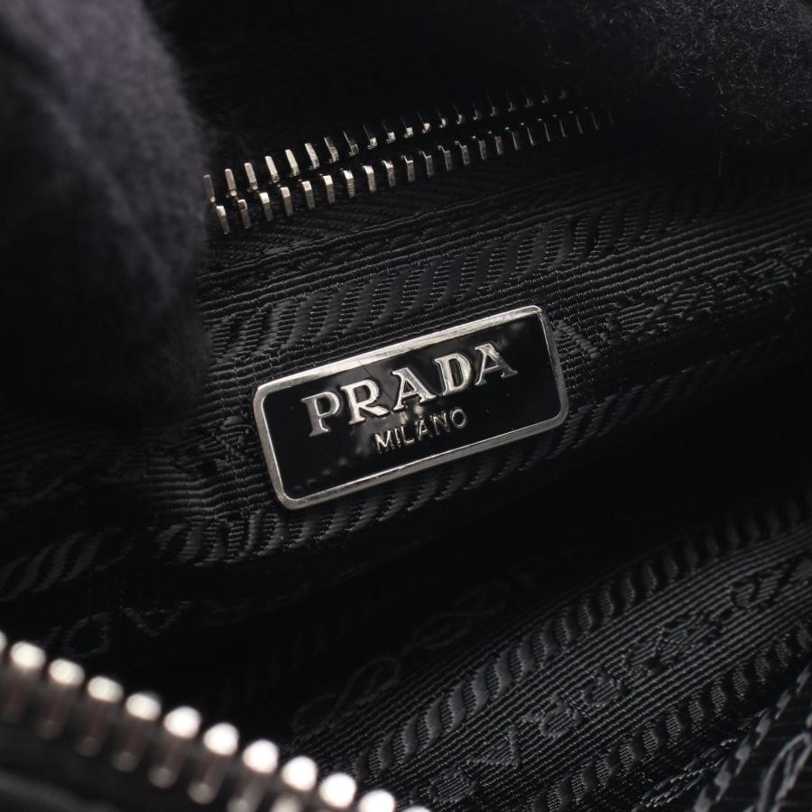 PRADA Bag: Quilted 2WAY Shoulder Bag 1BH026 Black W22.5H13D6cm w/strap;