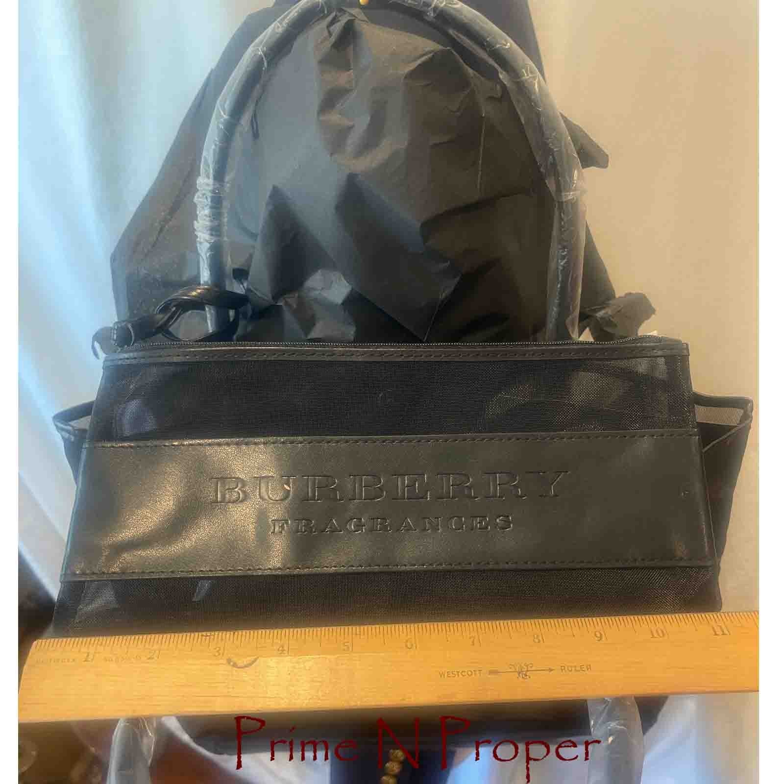 Burberry Fragrances Midium Size Black Mesh Tote Bag