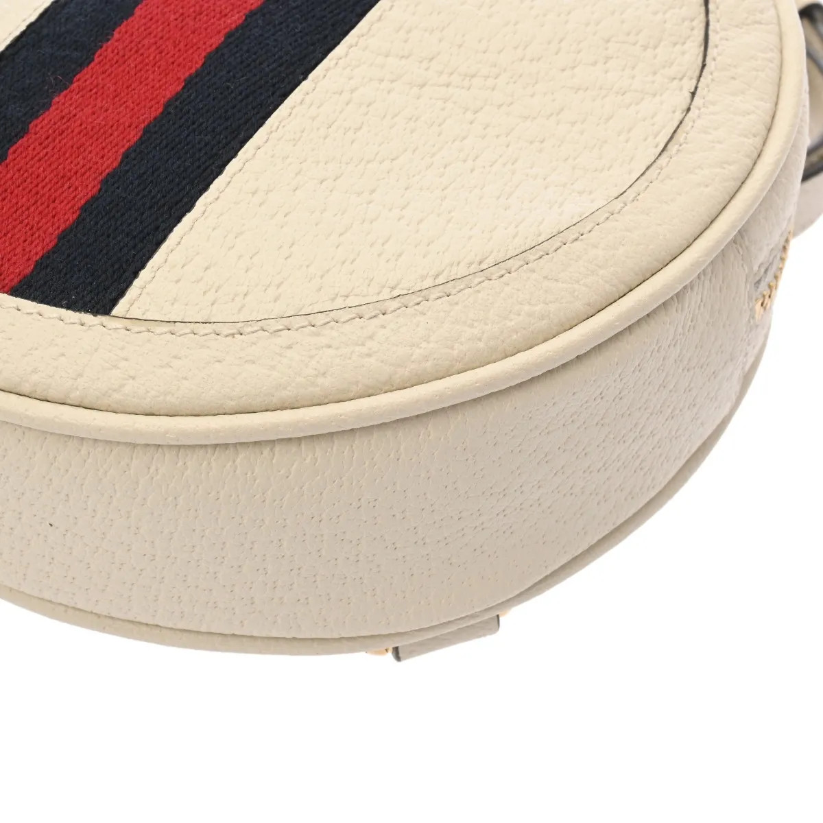 Gucci 598661 Backpack Leather White #WB3043