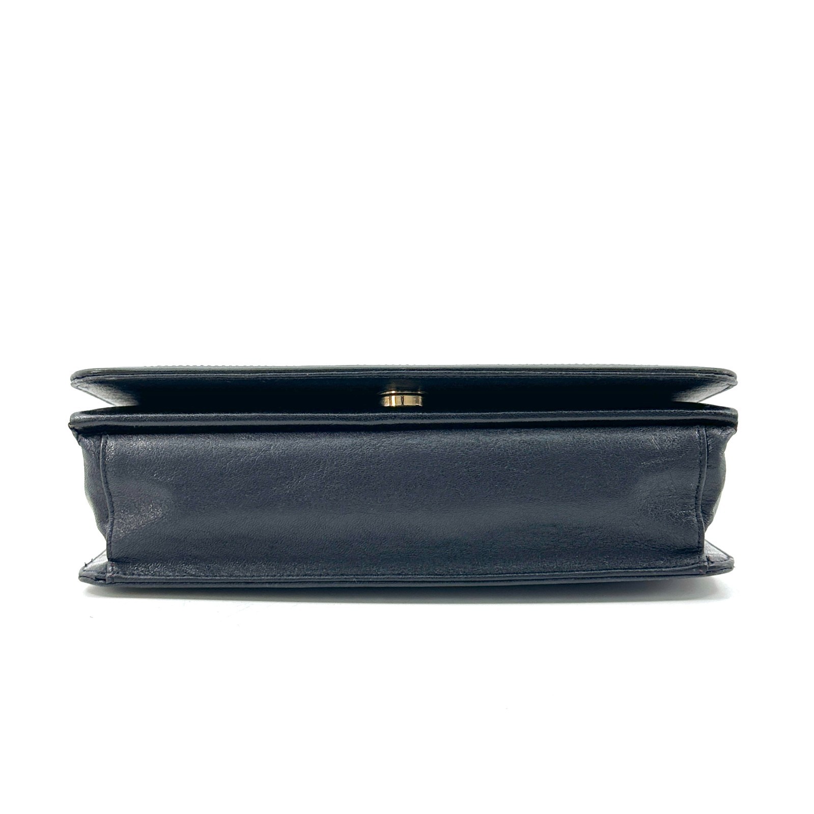 Christian Dior Leather Chain Shoulder Bag Authentic From Japan