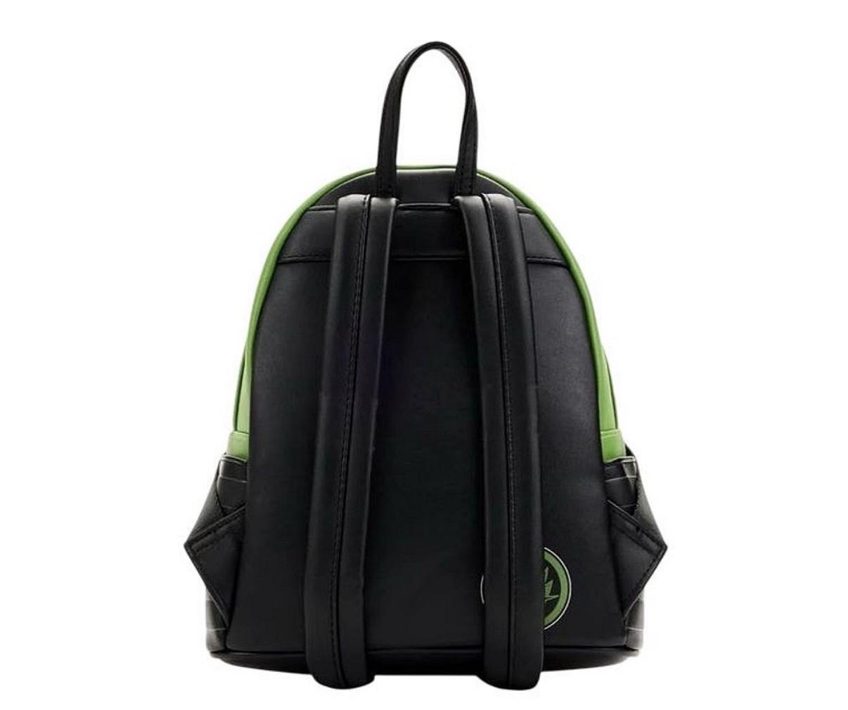 Loungefly Gamora Infinity Saga Mini Leather Backpack Zip Top Green/Red