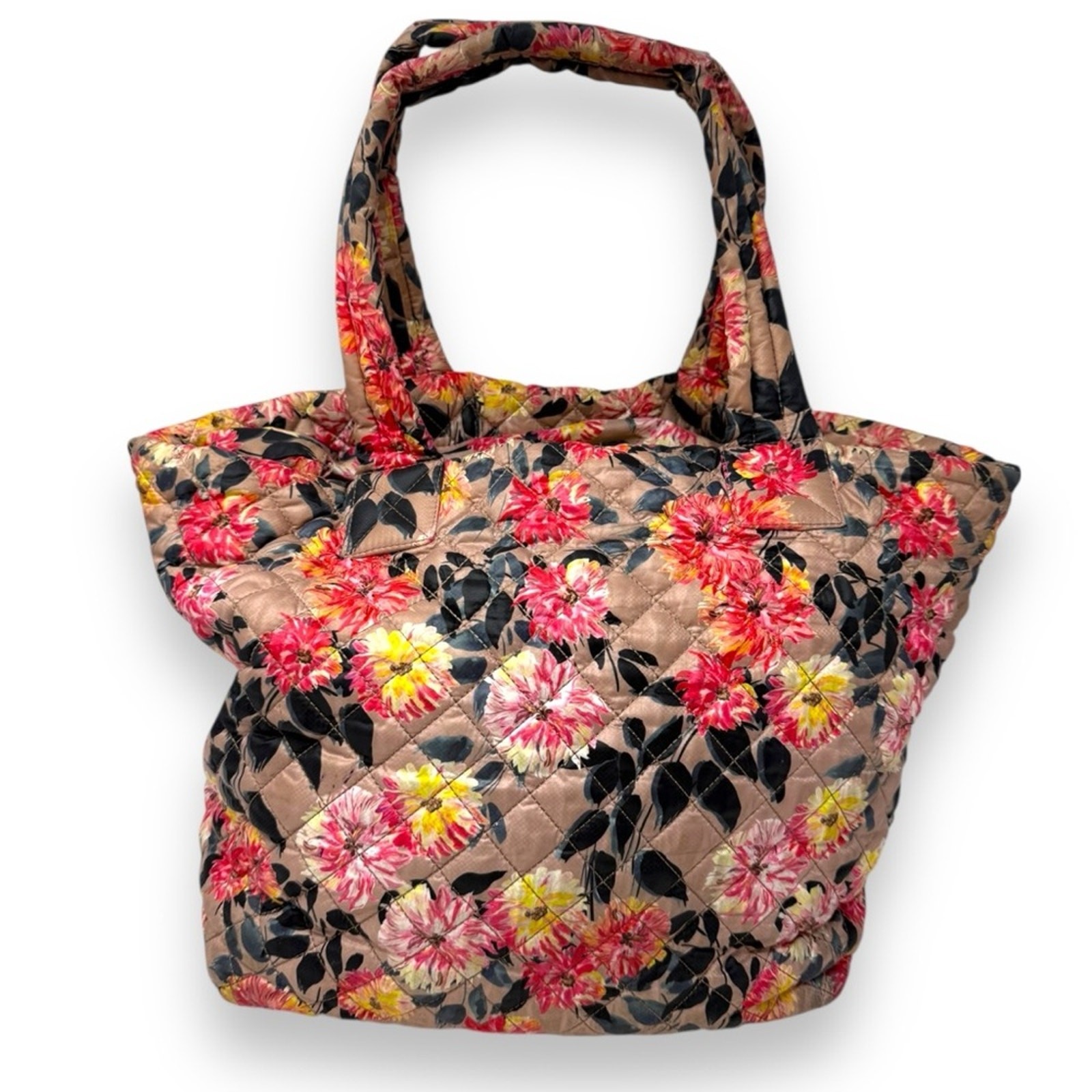 MZ Wallace Medium Metro Quilted Floral Multi Limited Edition Shoulder Tote Bag