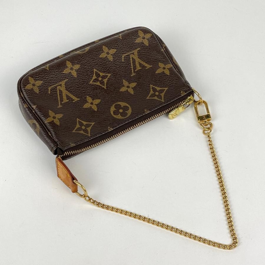 Louis Vuitton Pochette Monogram Brown Handbag M58009 #BS4530