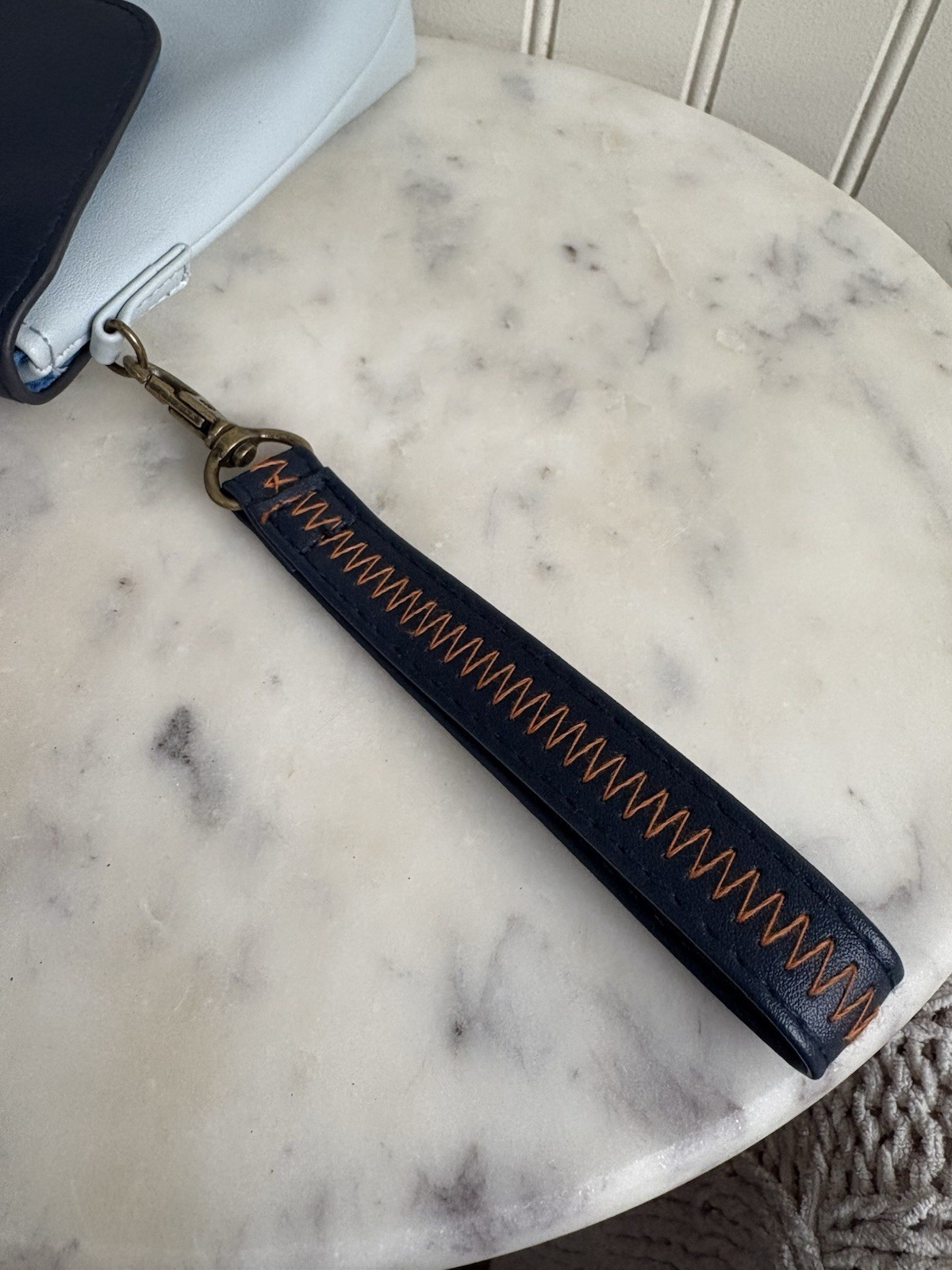 Raven + Lily American Airlines Travel Pouch Wristlet Light Blue & Navy NWOT Boho