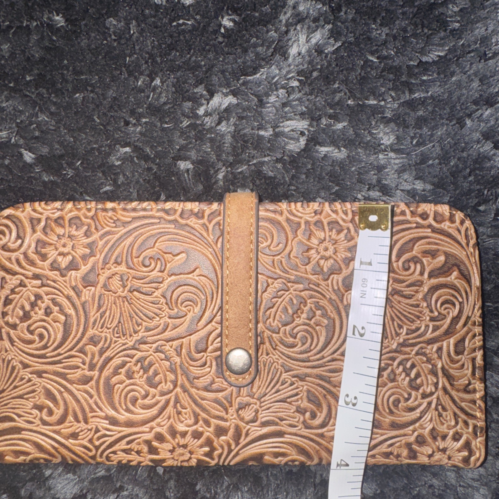NWT! Justin Western tooled Floral Concealed Carry Handbag W/ Wallet & Gunmetal